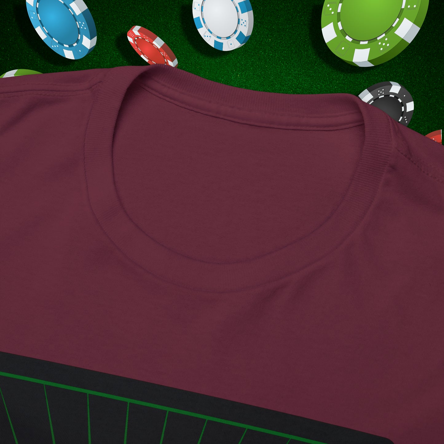No Lucks Given Angry Jack of Hearts Green Red Poker T-Shirt Must have Good Luck All-in