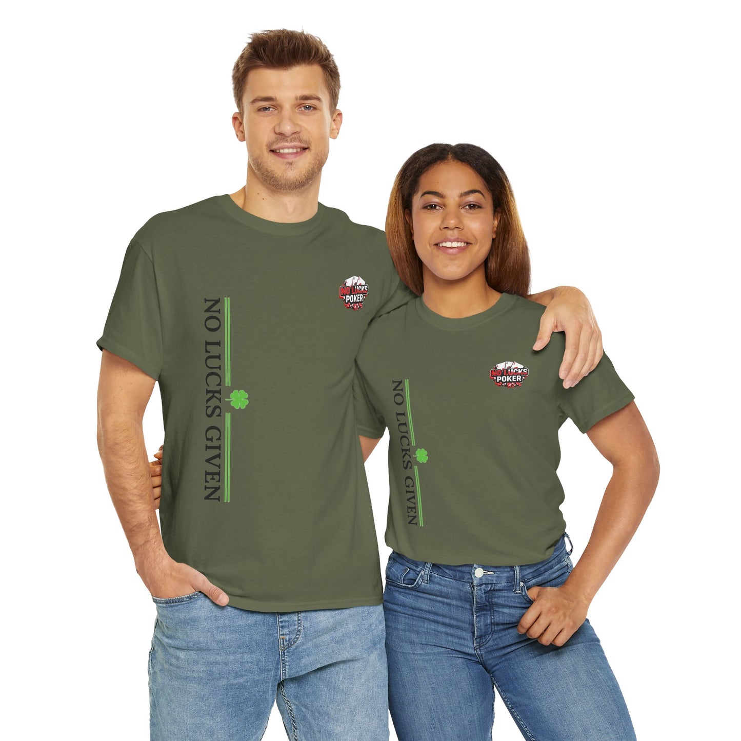 No Lucks Given – Signature Logo Poker Tee (All In Edition)