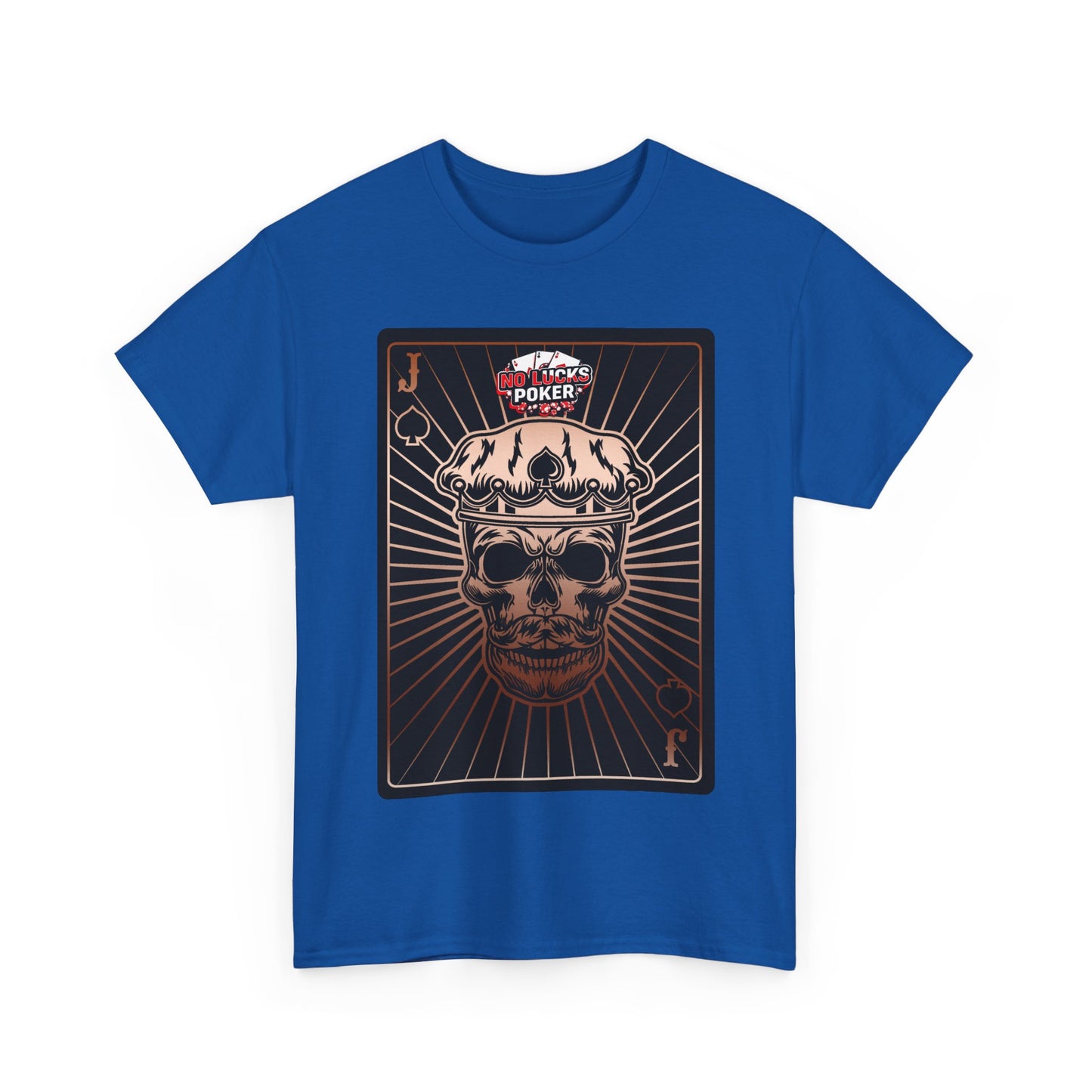No Lucks Given – Jack Skull Crown of Spades Poker Tee (Copper Edition)