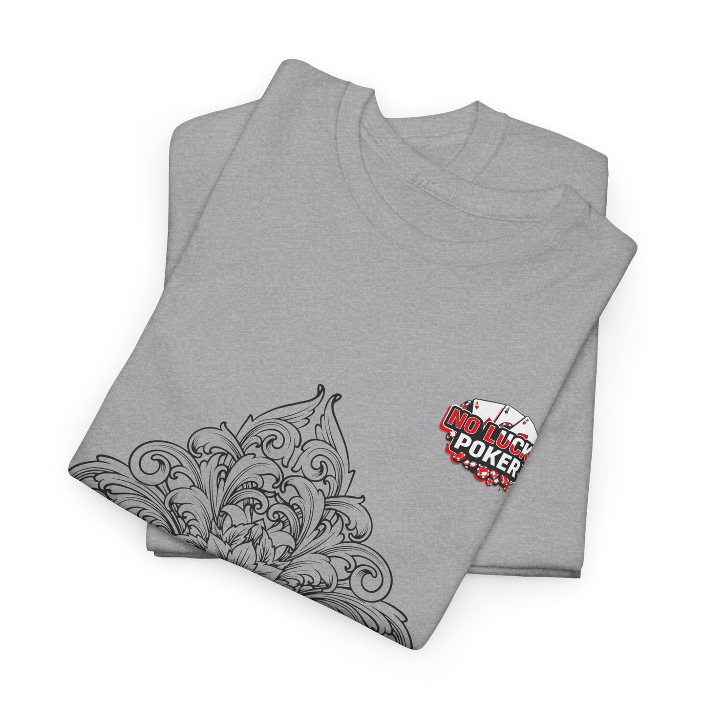No Lucks Given – Spade Poker T-Shirt (Good Luck, All In)