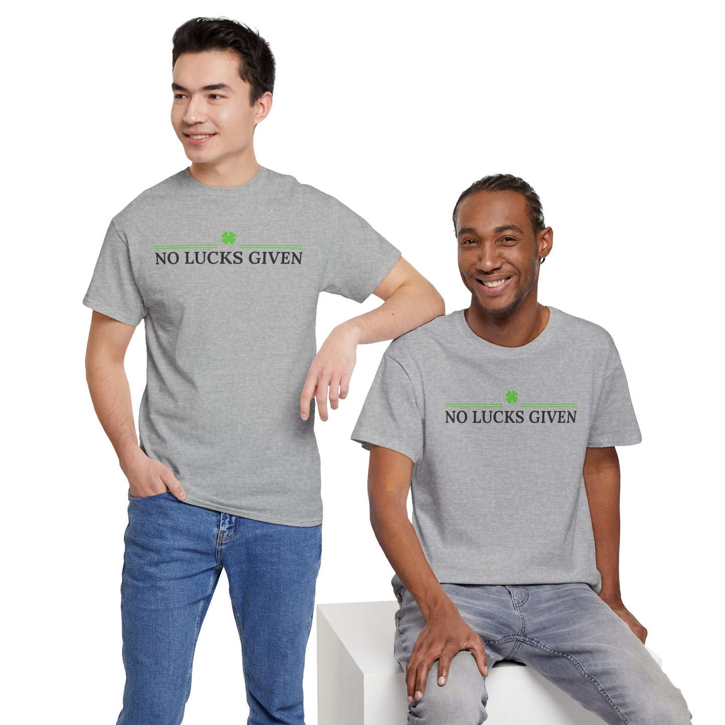 No Lucks Given – Classic Logo Poker Tee (Good Luck, All In)