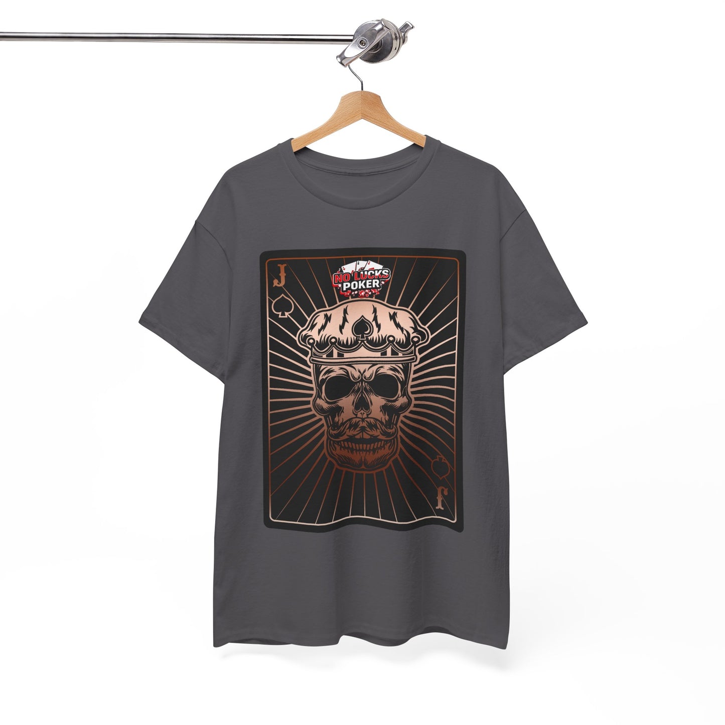 No Lucks Given – Jack Skull Crown of Spades Poker Tee (Copper Edition)