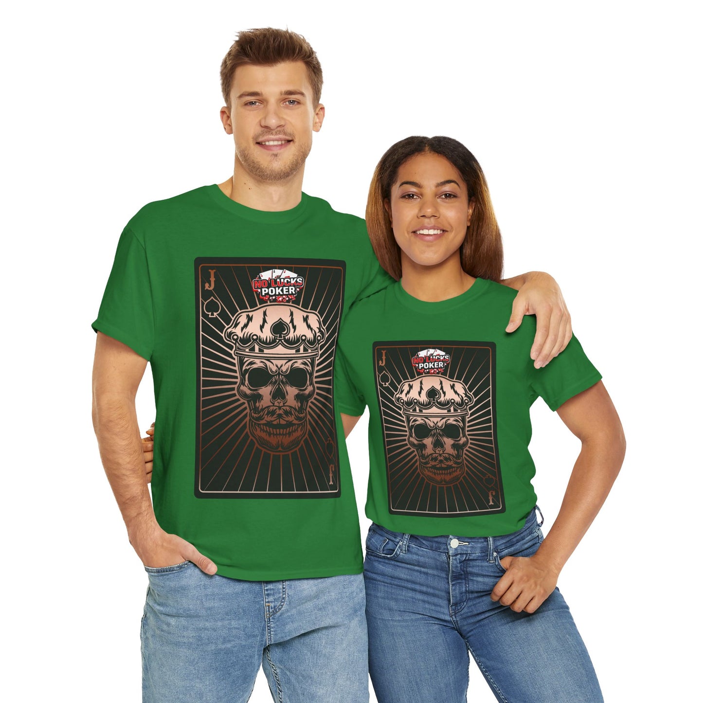 No Lucks Given – Jack Skull Crown of Spades Poker Tee (Copper Edition)