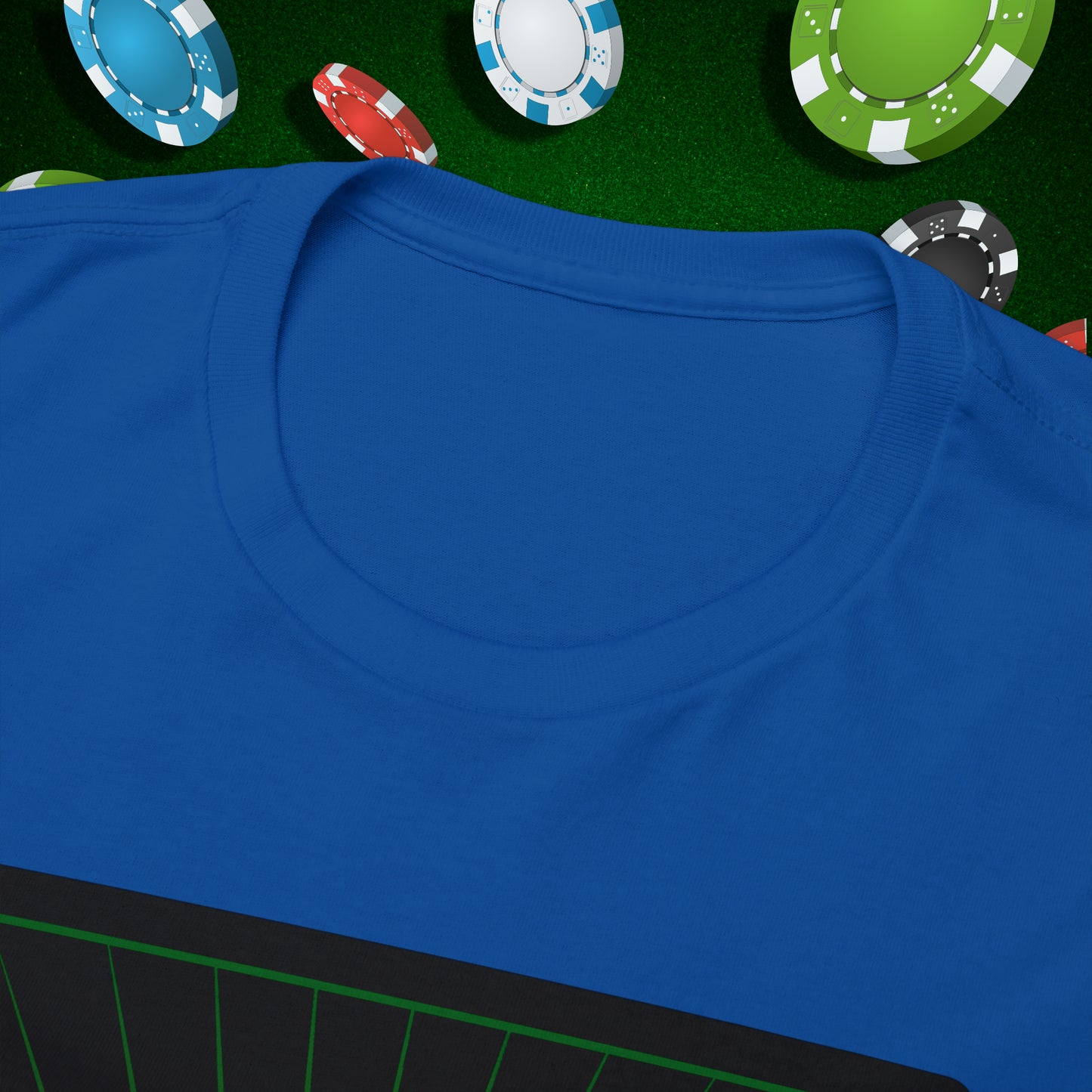 No Lucks Given Angry Jack of Hearts Green Red Poker T-Shirt Must have Good Luck All-in