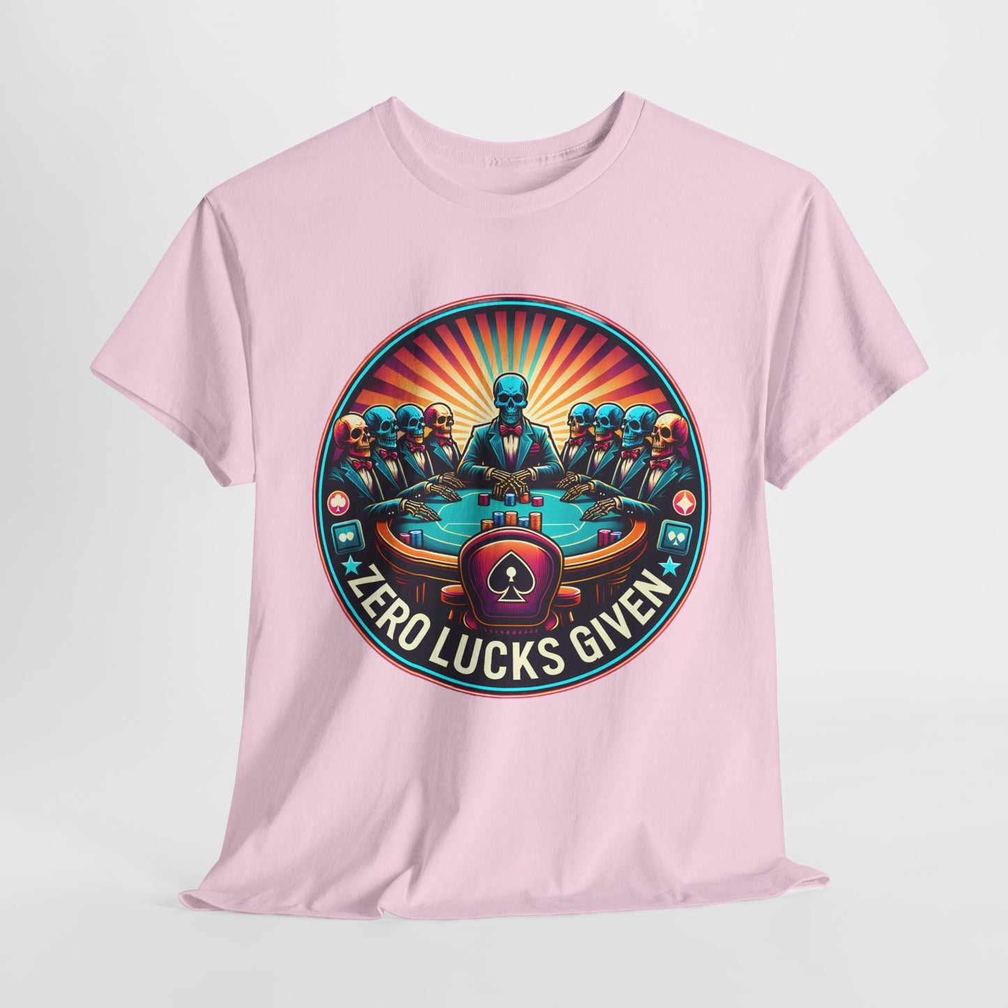 Zero Lucks Given unisex heavy cotton tee Poker Apparel