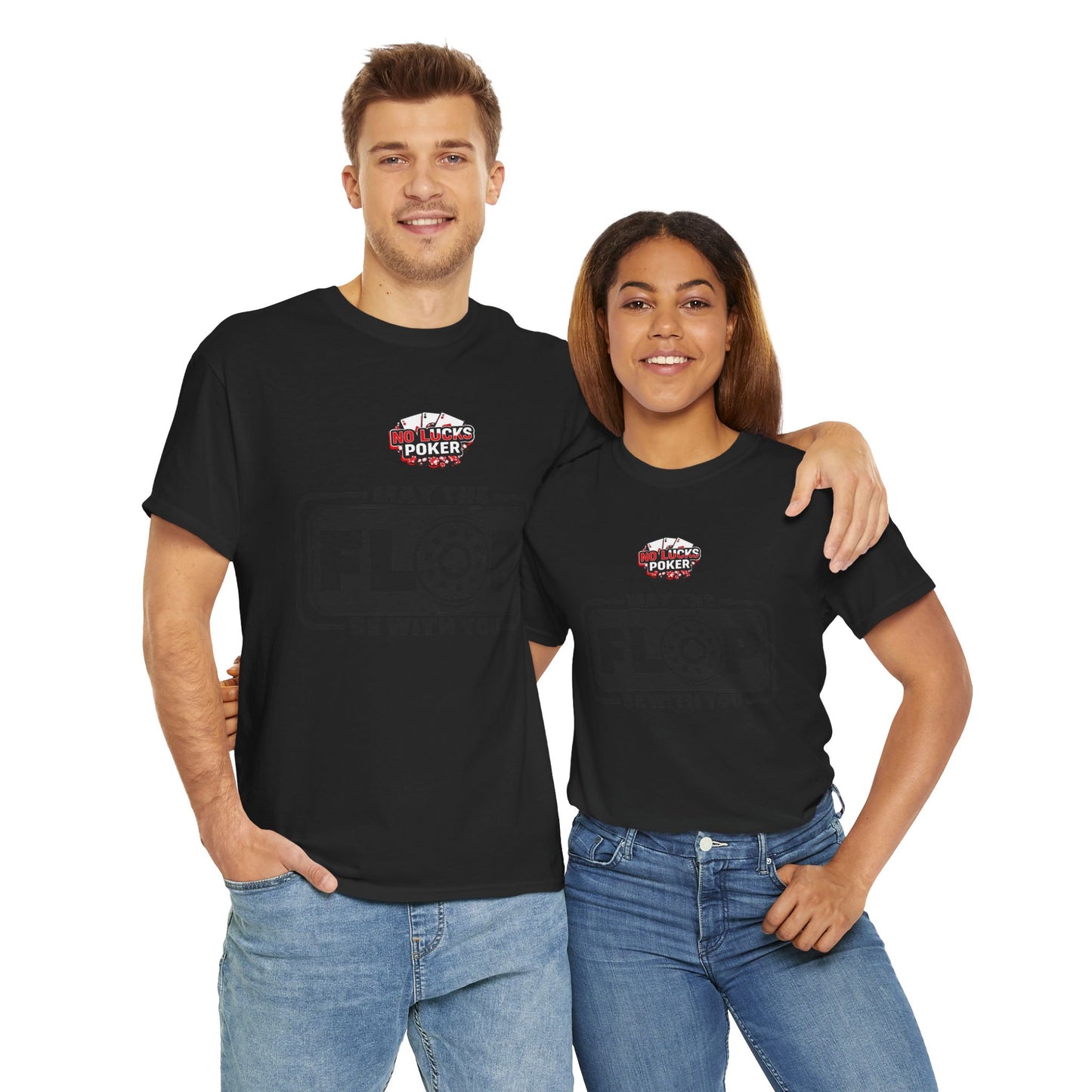 Zero Lucks – “May the Flop Be With You” Poker Logo Tee