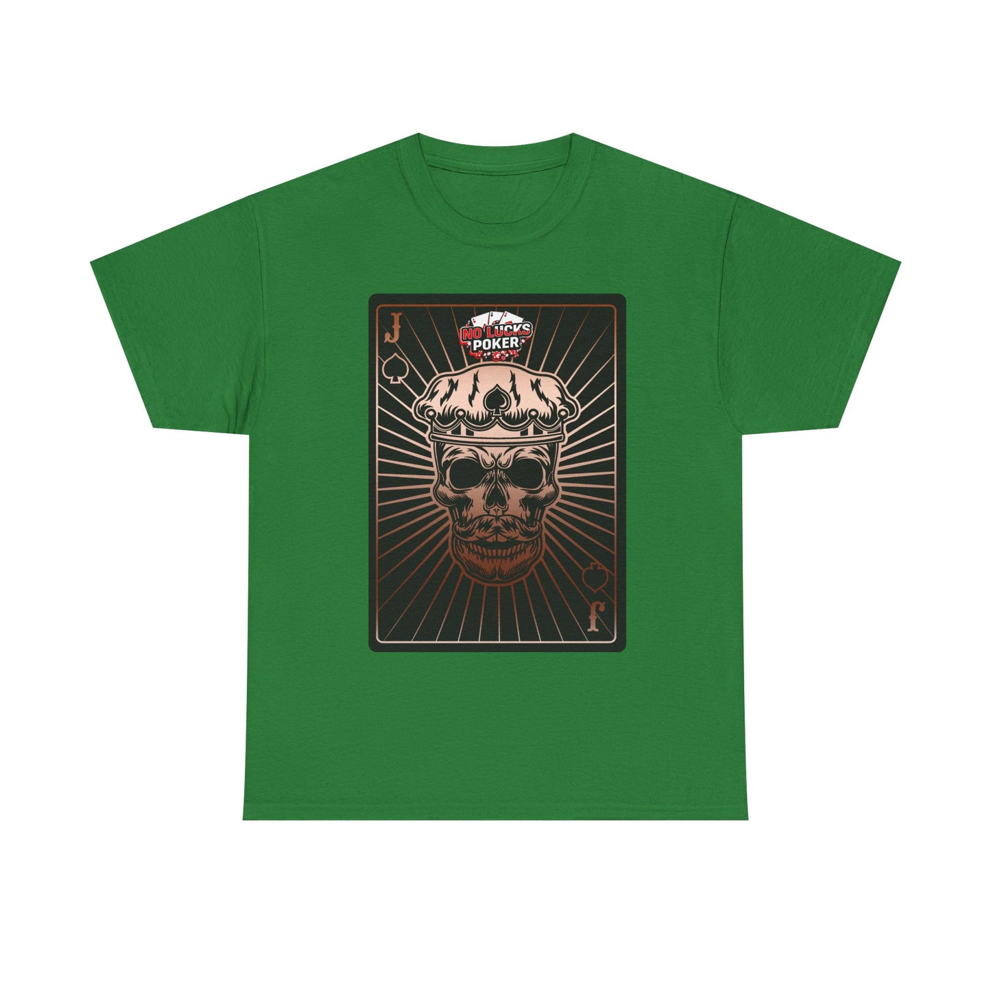 No Lucks Given – Jack Skull Crown of Spades Poker Tee (Copper Edition)