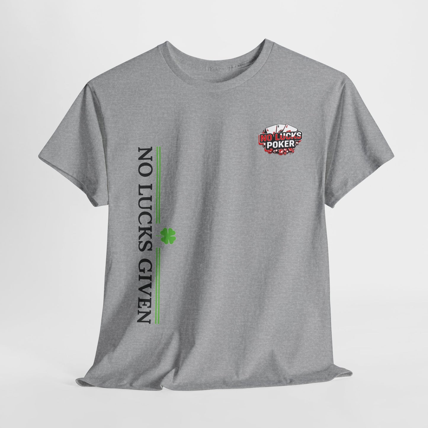 No Lucks Given – Signature Logo Poker Tee (All In Edition)