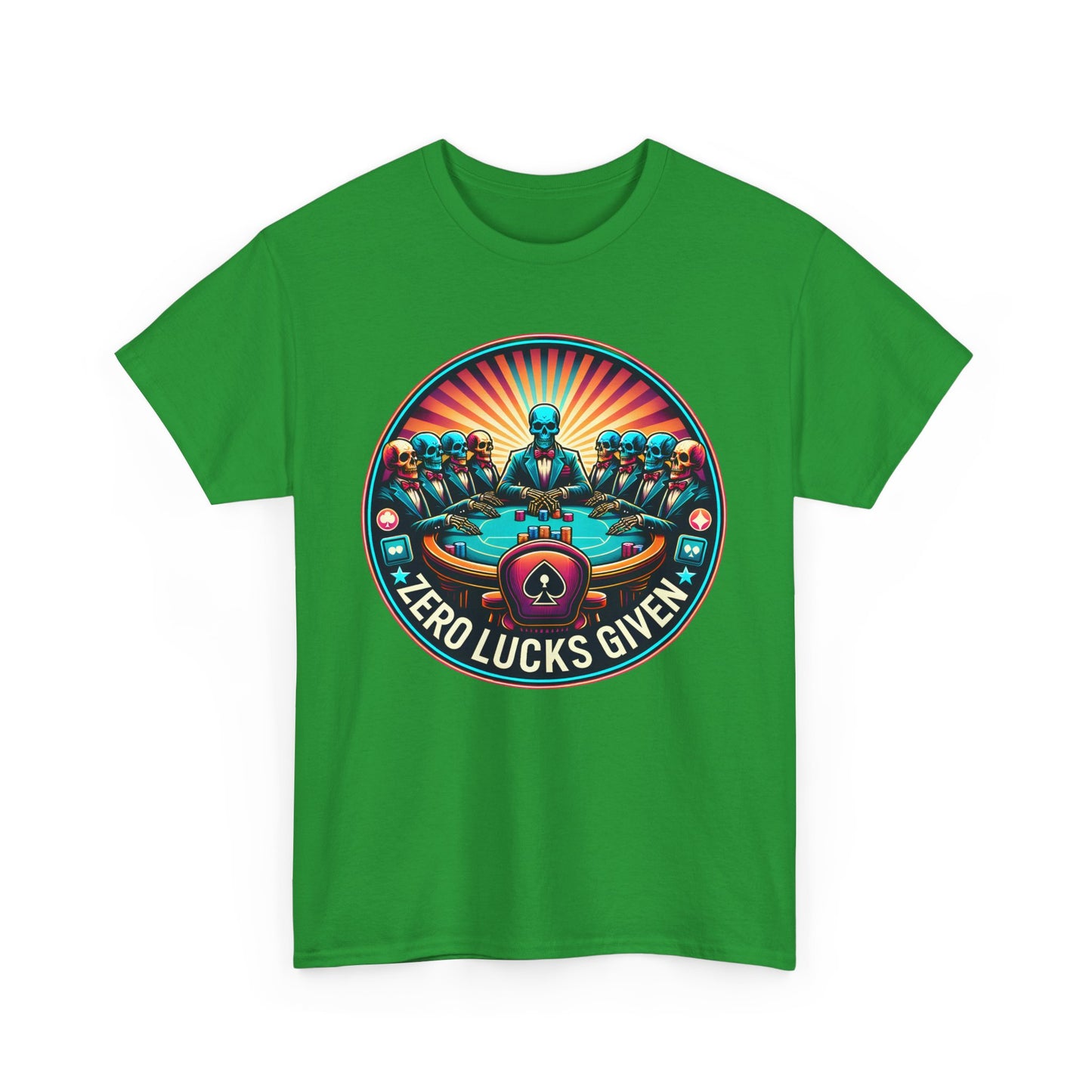 Zero Lucks Given unisex heavy cotton tee Poker Apparel