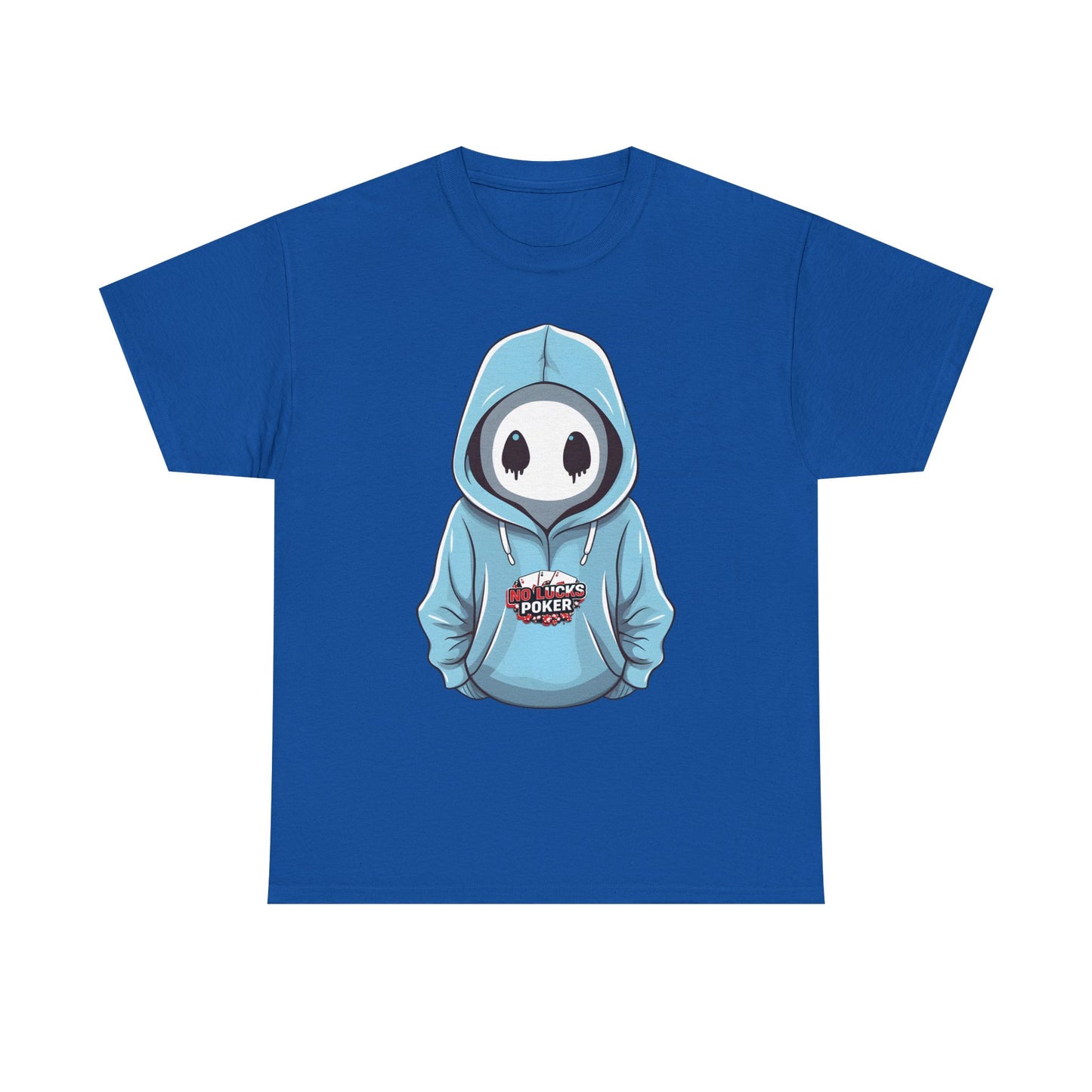 No Lucks Given – Mysterious Hoodie Player Poker Tee