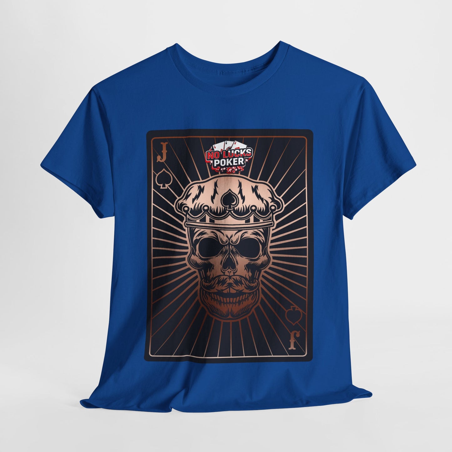 No Lucks Given – Jack Skull Crown of Spades Poker Tee (Copper Edition)