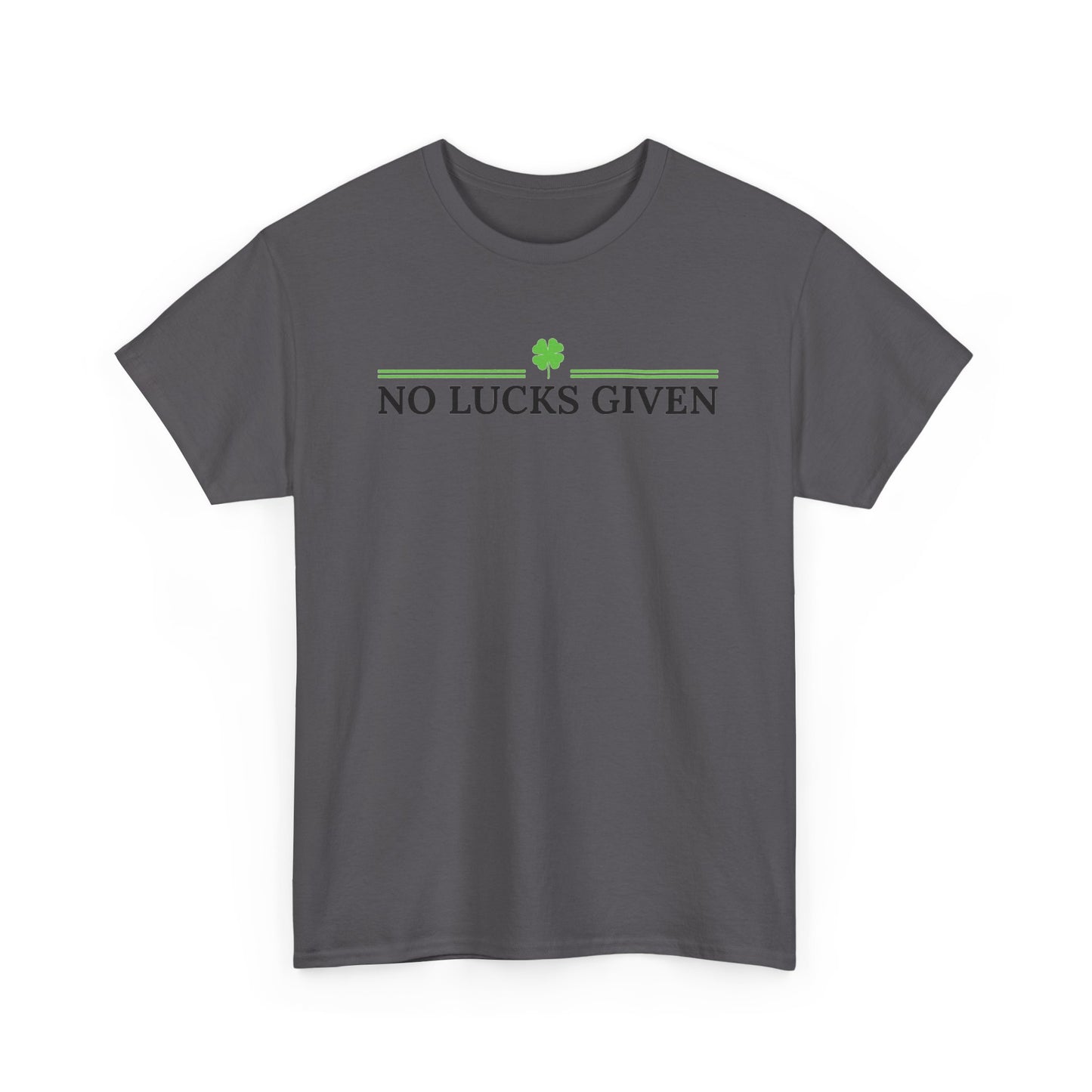 No Lucks Given – Classic Logo Poker Tee (Good Luck, All In)