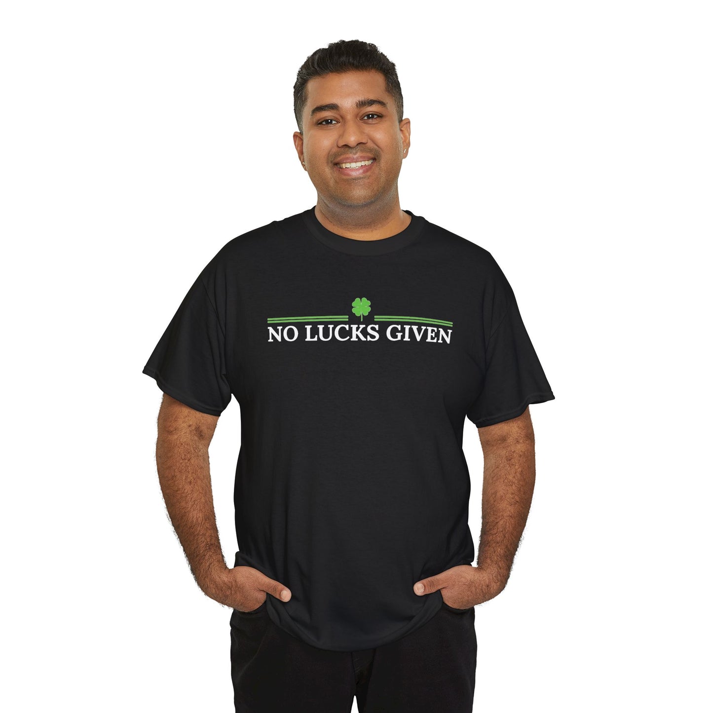 No Lucks Given – Classic Logo Poker Tee (Good Luck, All In)