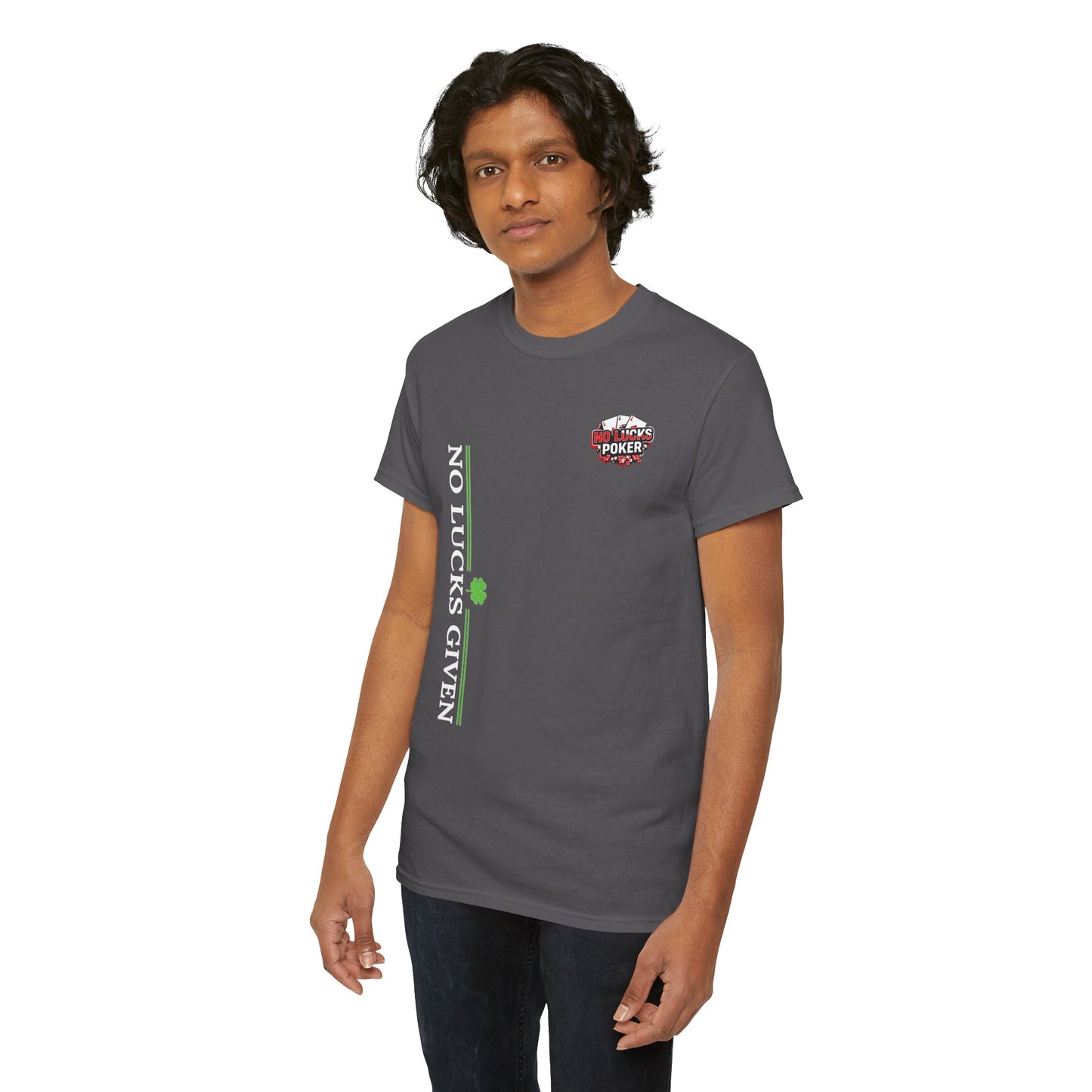 No Lucks Given – Signature Logo Poker Tee (All In Edition)
