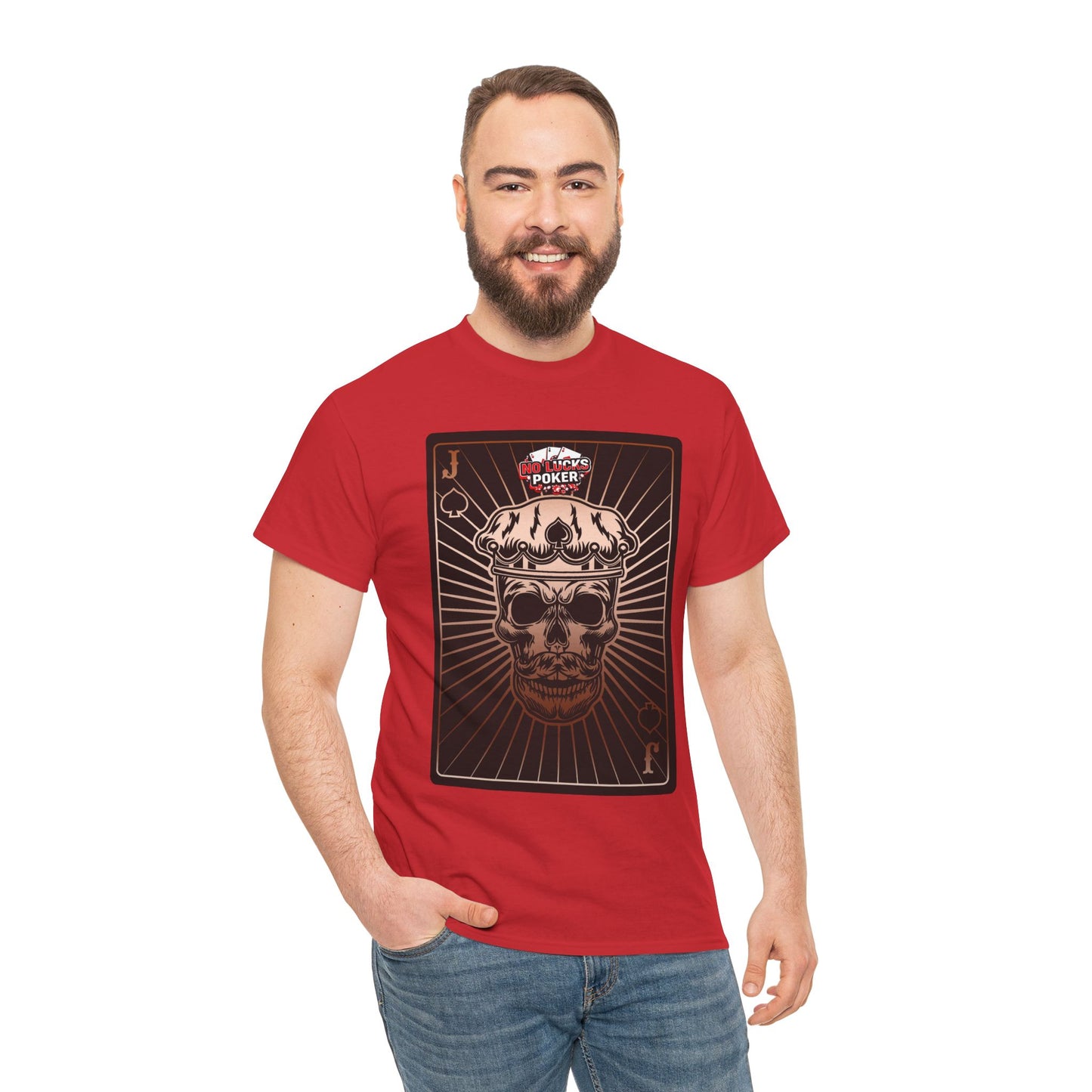 No Lucks Given – Jack Skull Crown of Spades Poker Tee (Copper Edition)