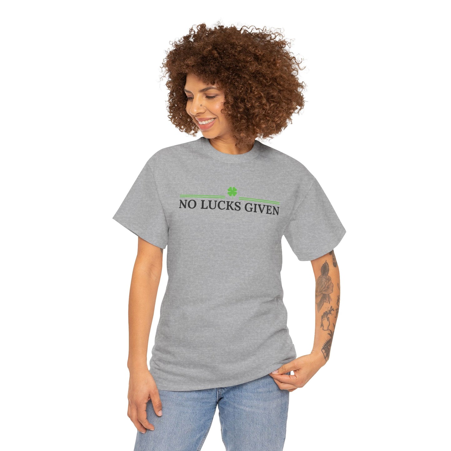 No Lucks Given – Classic Logo Poker Tee (Good Luck, All In)