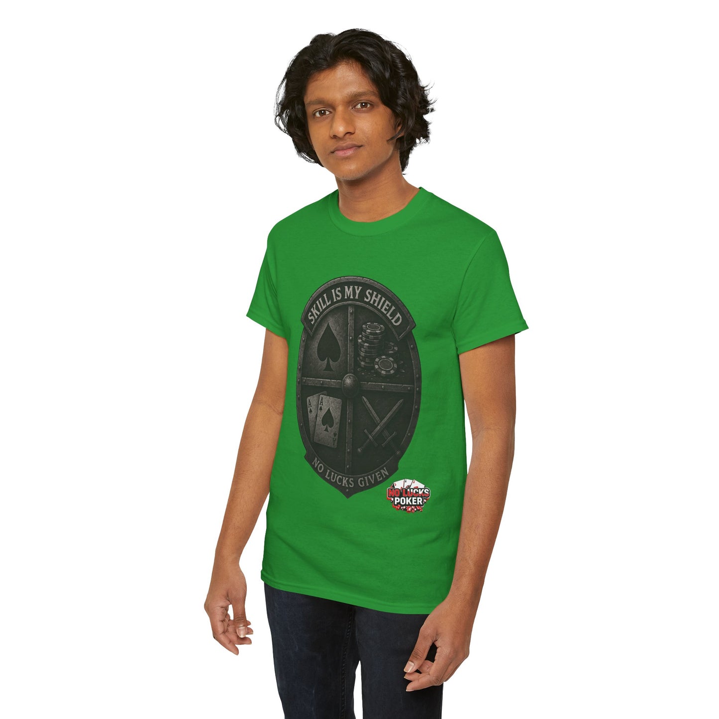 Stack or Shatter Poker T-Shirt | No Lucks Given – Skill Over Luck