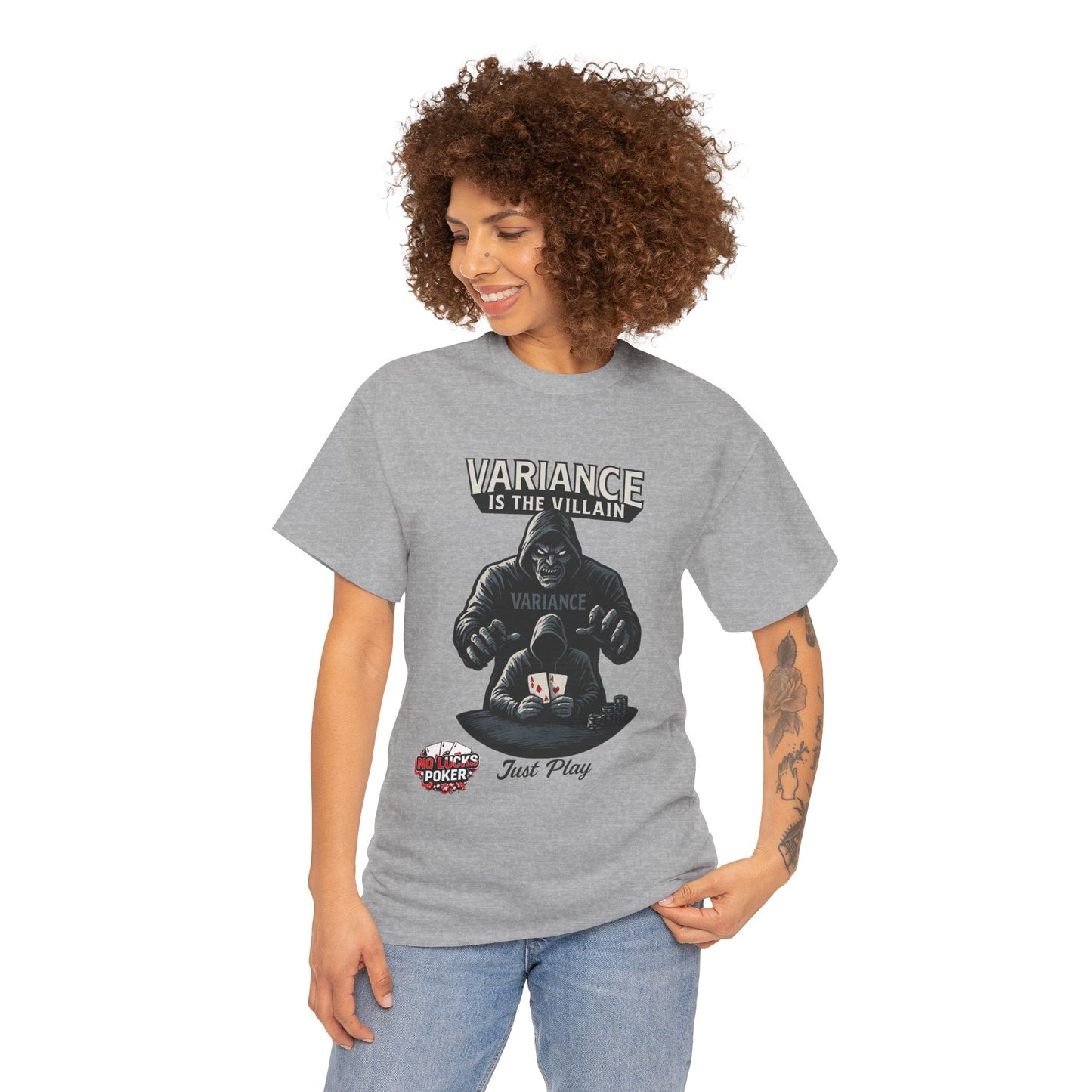 Variance is the Villain Poker T-Shirt | Zero Lucks – Fight the Swings