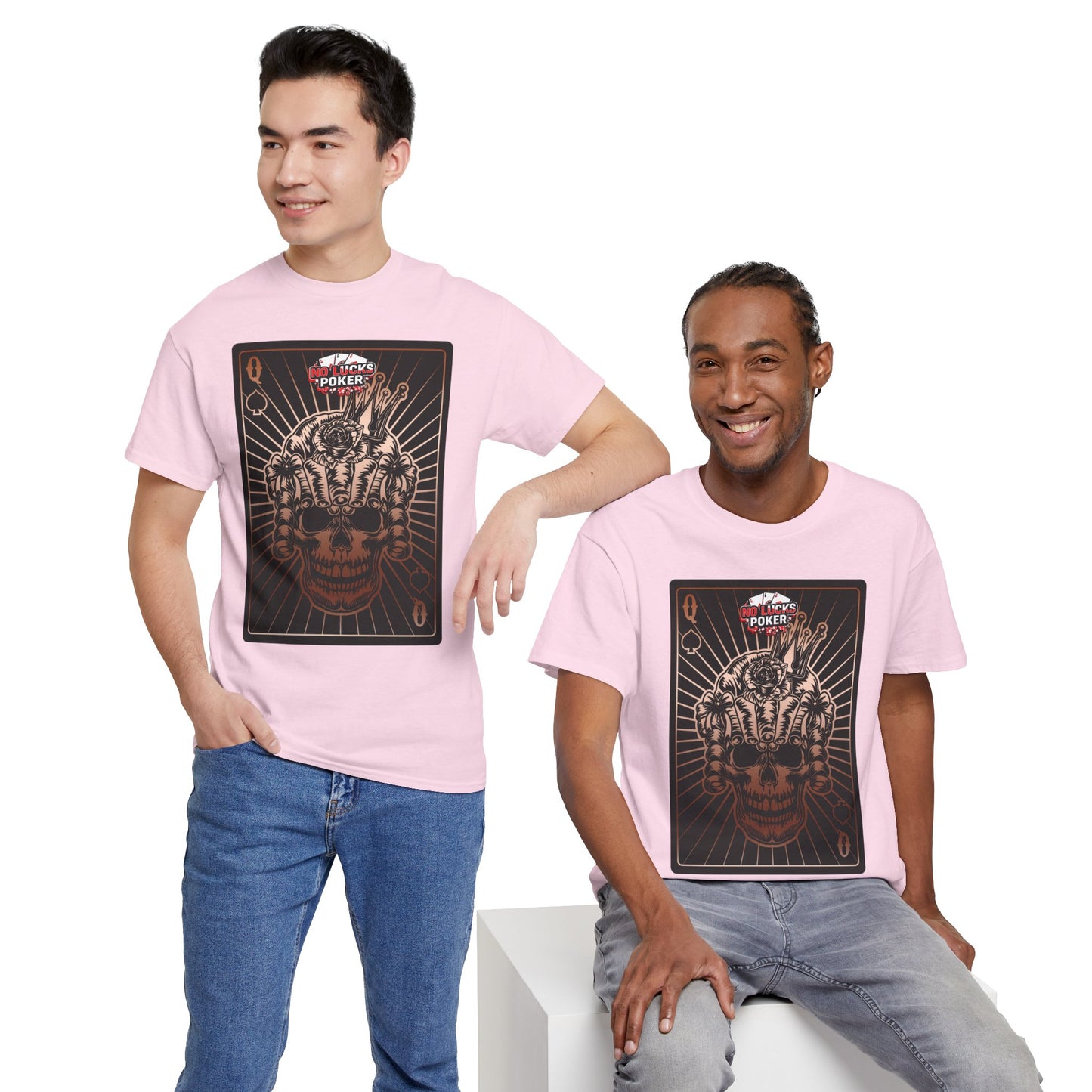 No Lucks Given – Angry Queen of Spades Poker Tee (Copper Edition)