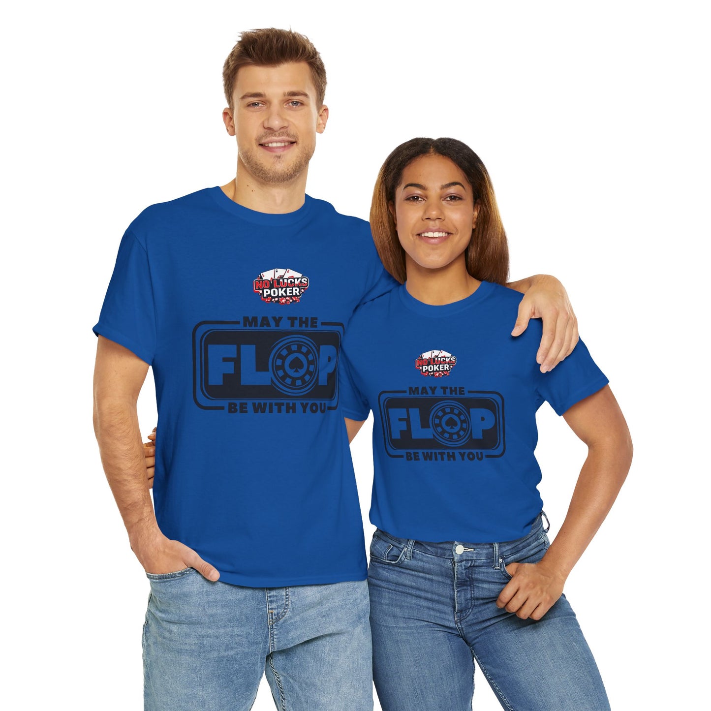 Zero Lucks – “May the Flop Be With You” Poker Logo Tee