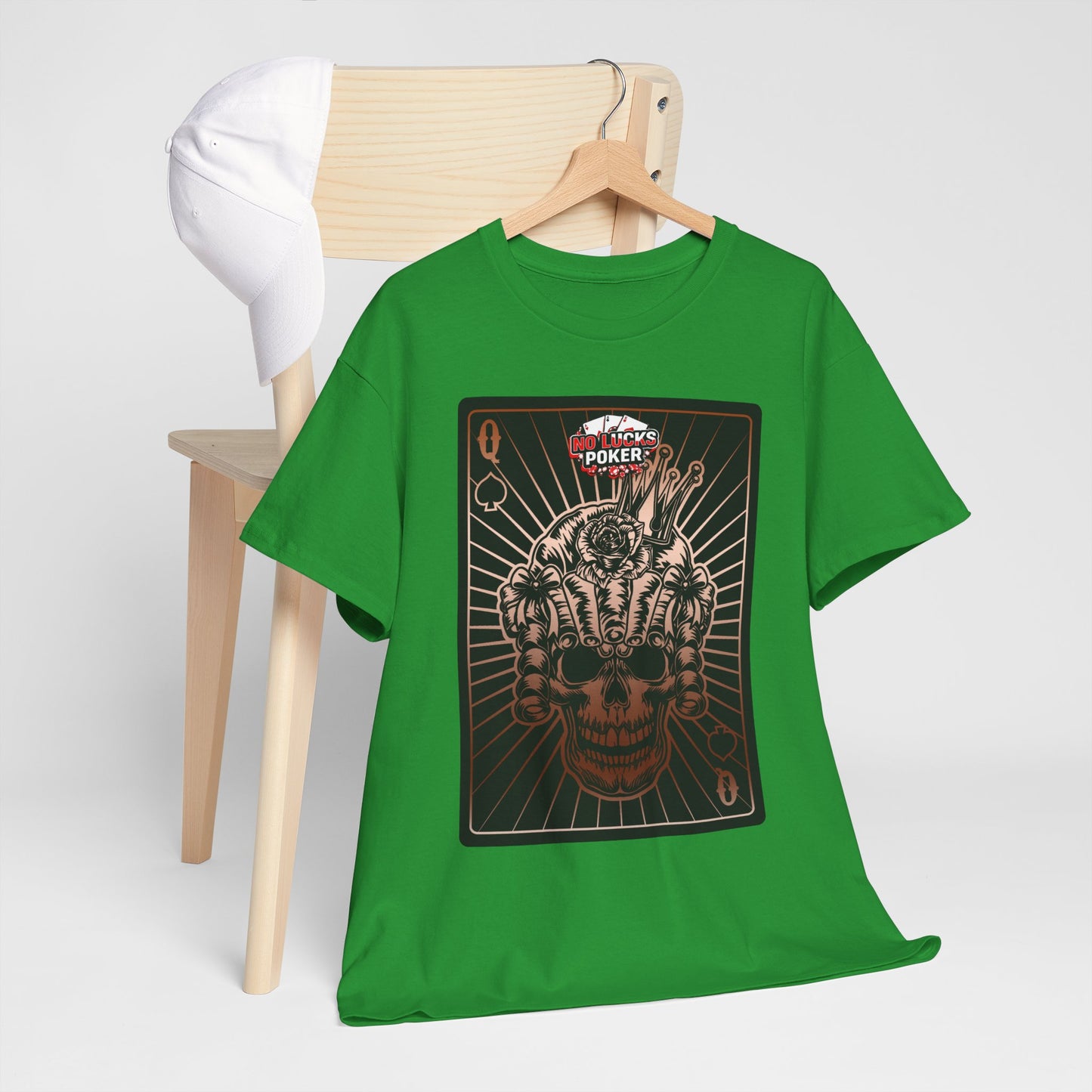 No Lucks Given – Angry Queen of Spades Poker Tee (Copper Edition)