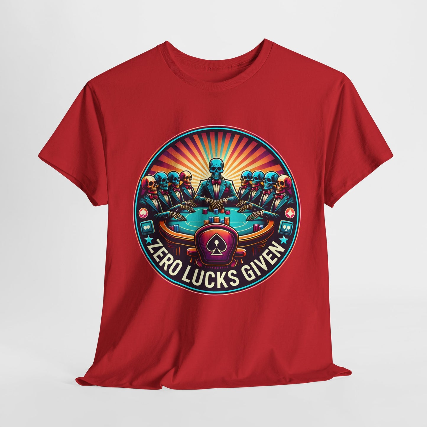 Zero Lucks Given unisex heavy cotton tee Poker Apparel