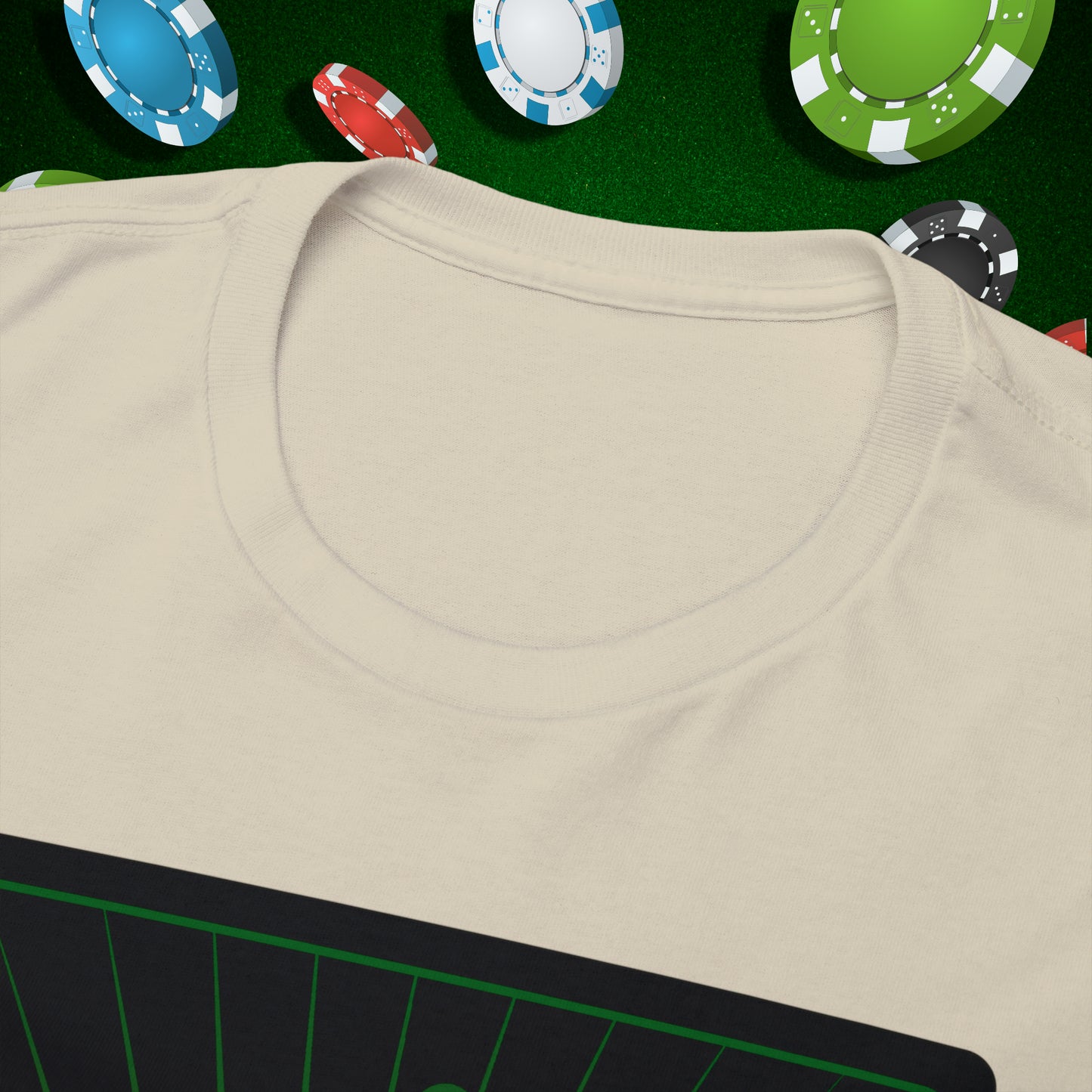 No Lucks Given Angry Queen of Spades Green Red Poker T-Shirt Must have Good Luck All-in