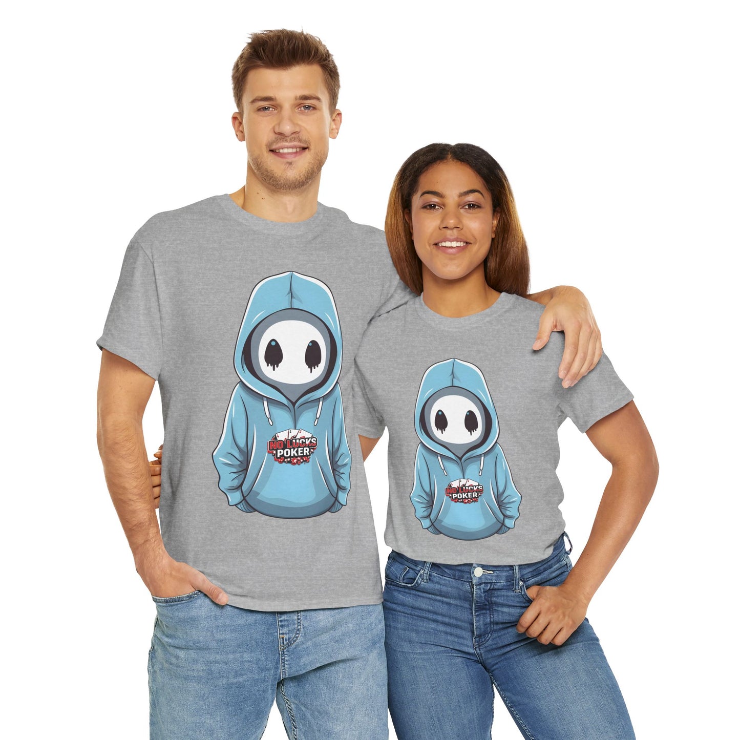 No Lucks Given – Mysterious Hoodie Player Poker Tee
