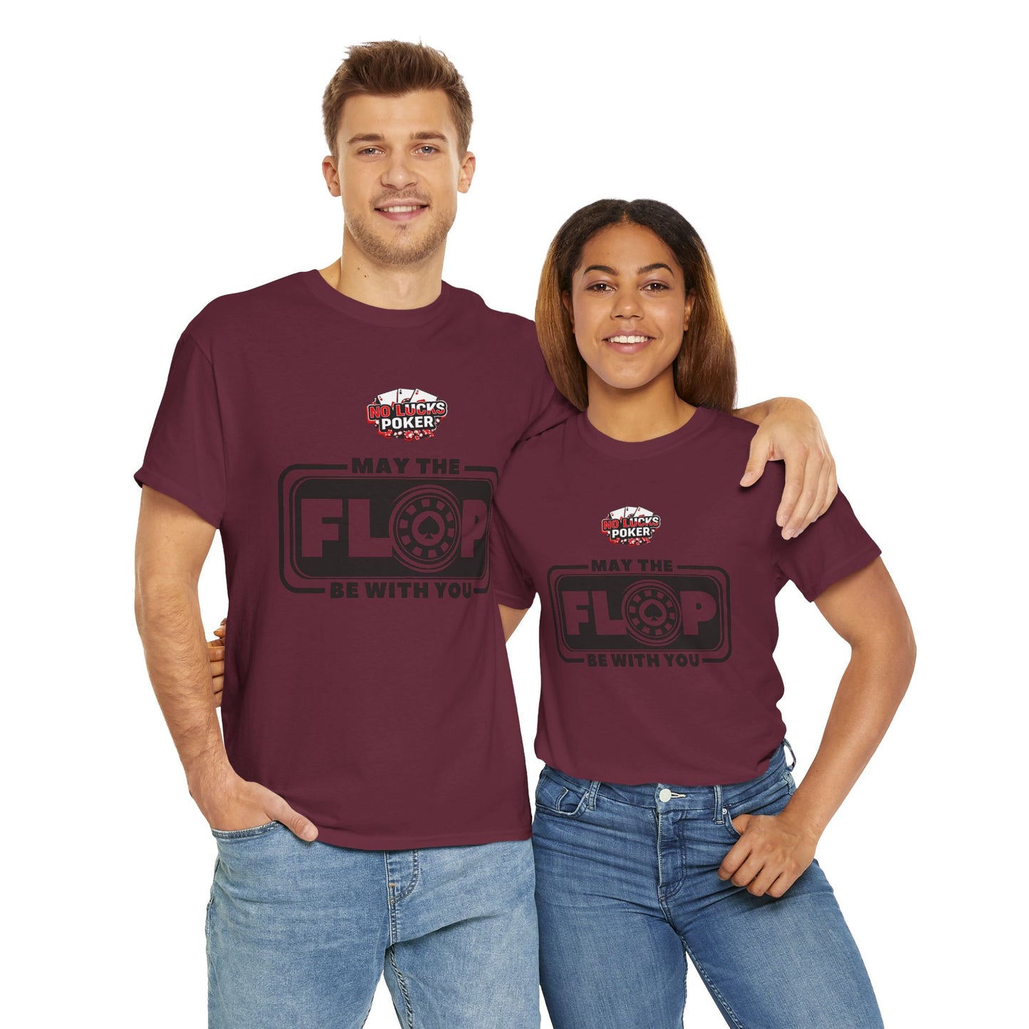 Zero Lucks – “May the Flop Be With You” Poker Logo Tee