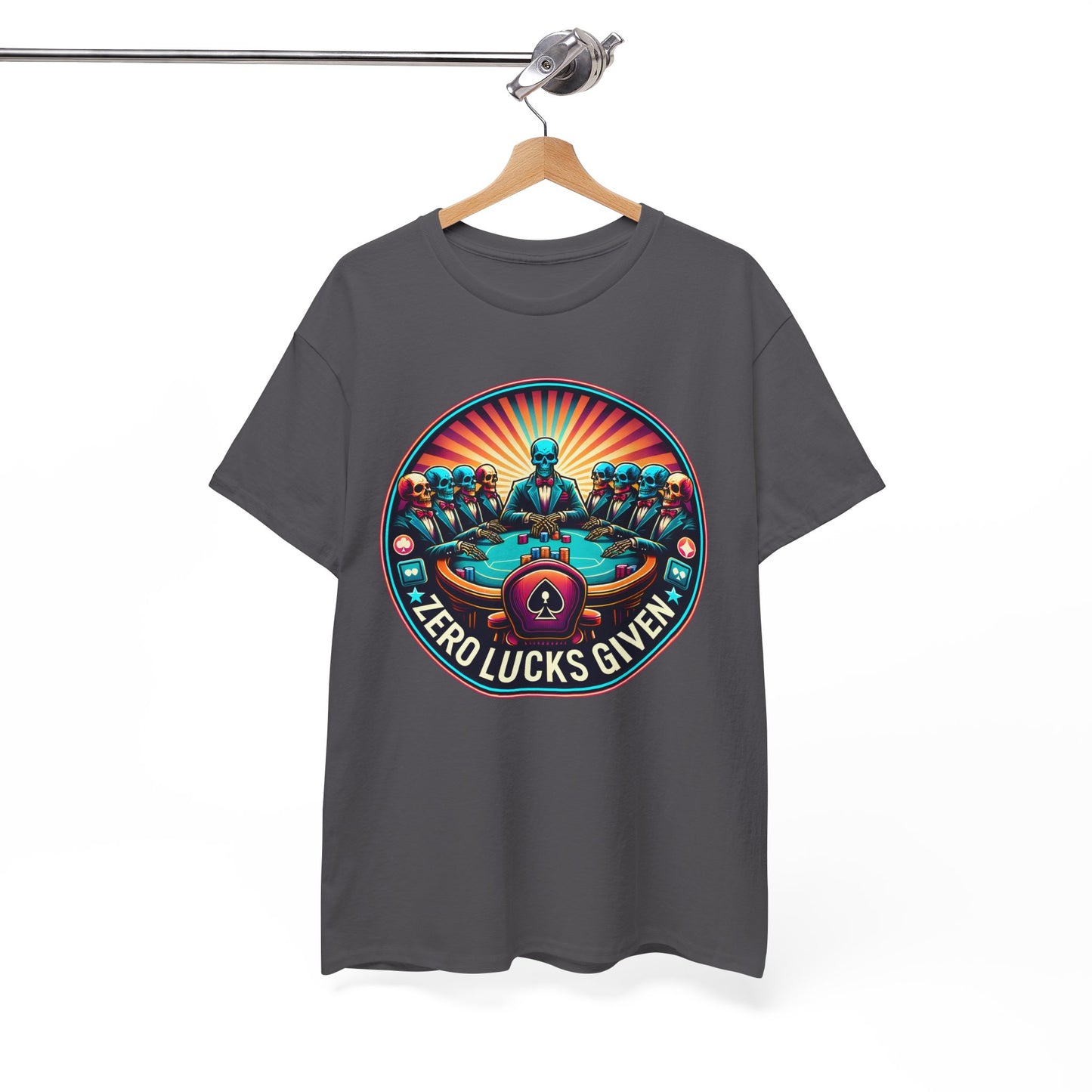 Zero Lucks Given unisex heavy cotton tee Poker Apparel