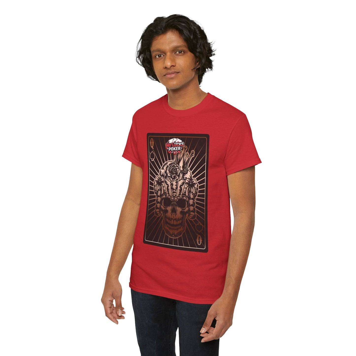 No Lucks Given – Angry Queen of Spades Poker Tee (Copper Edition)