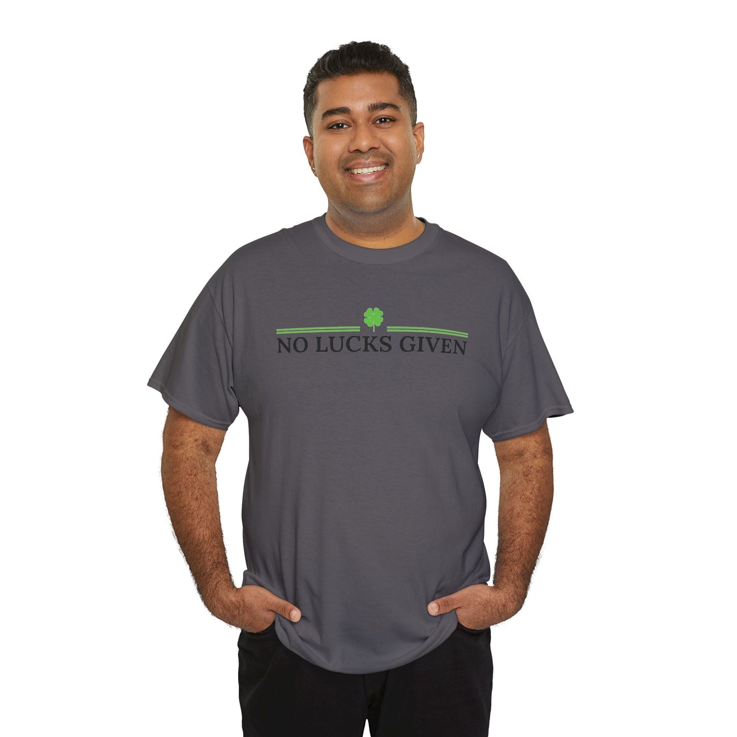 No Lucks Given – Classic Logo Poker Tee (Good Luck, All In)