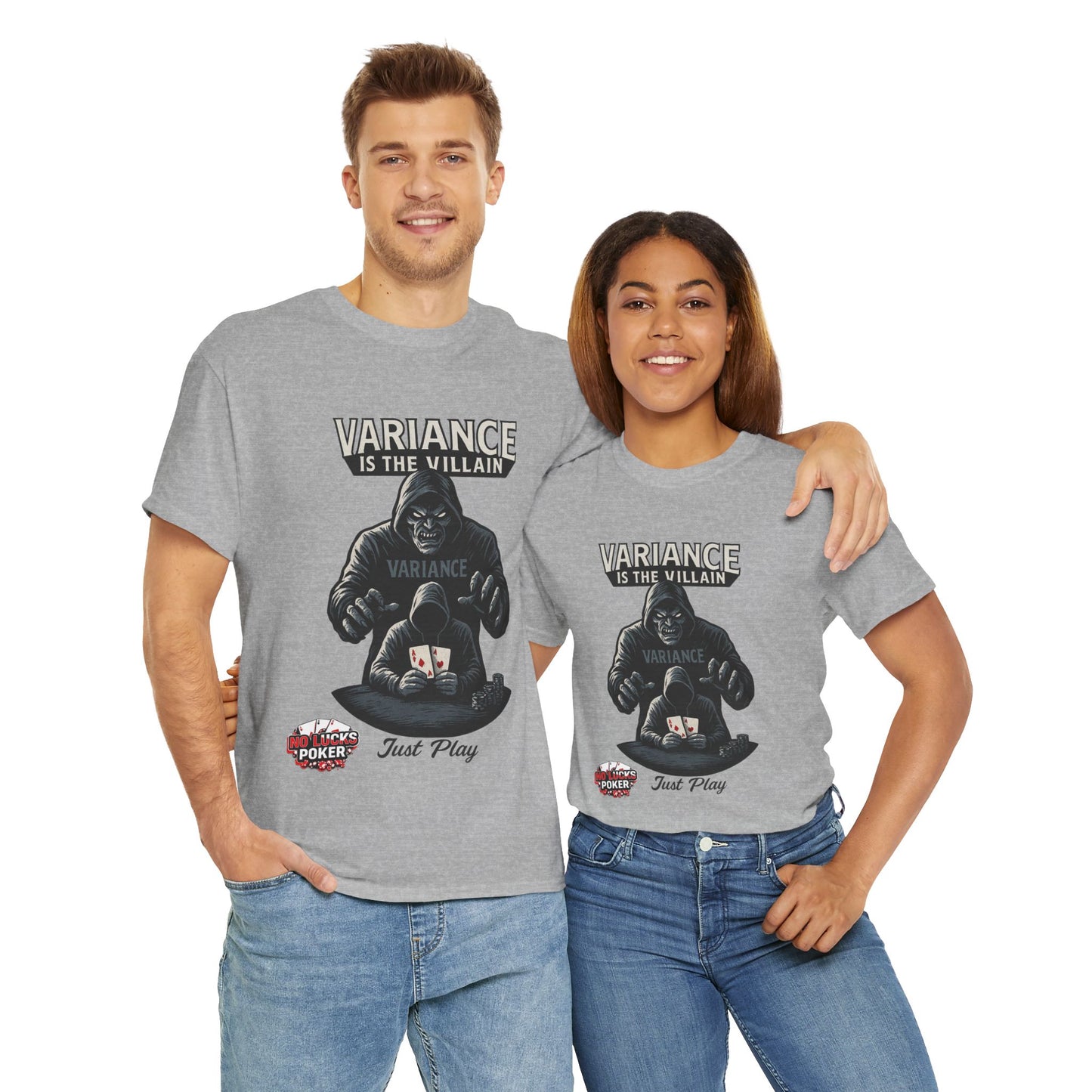 Variance is the Villain Poker T-Shirt | Zero Lucks – Fight the Swings