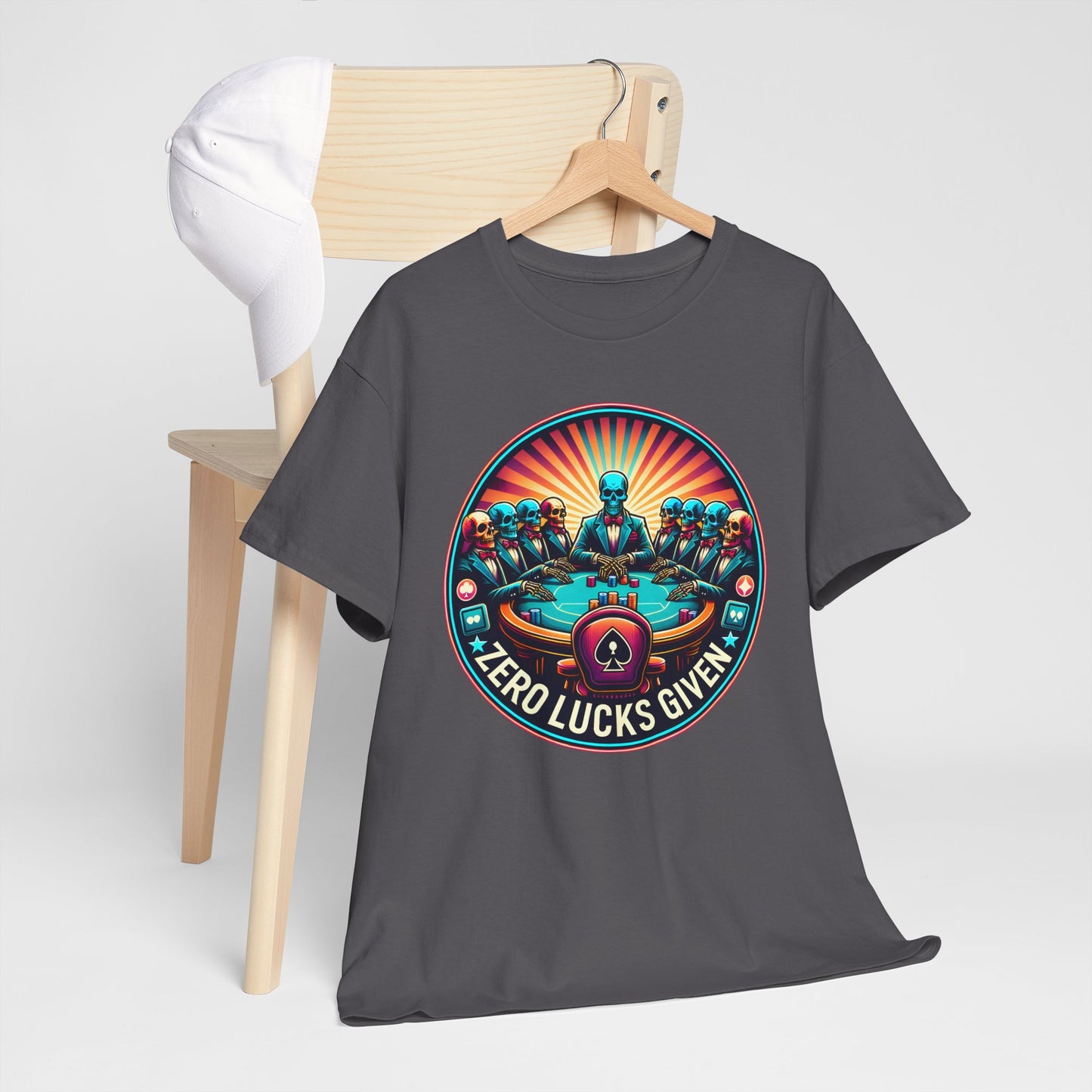 Zero Lucks Given unisex heavy cotton tee Poker Apparel