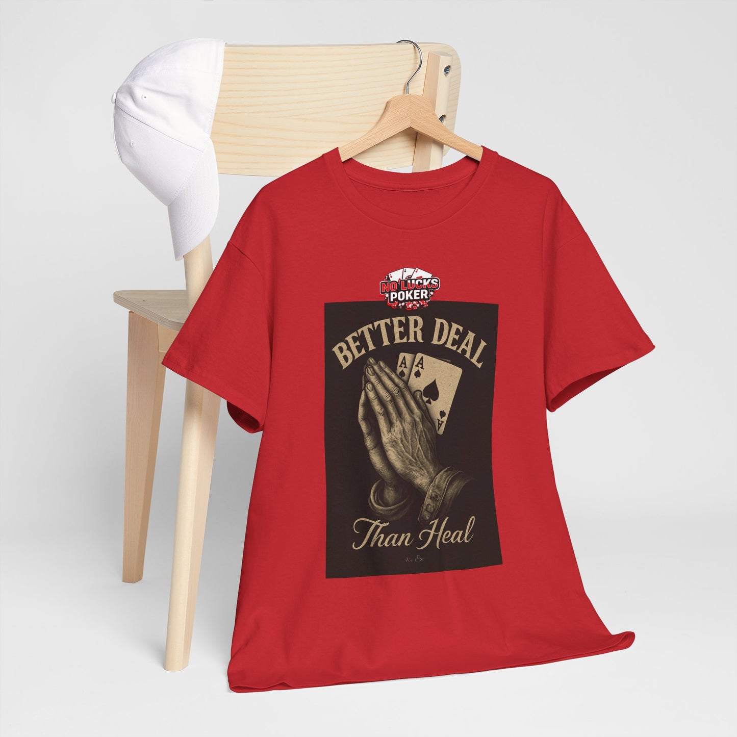 No Prayers Just Play Poker T-Shirt | Zero Lucks – Skill Over Superstition