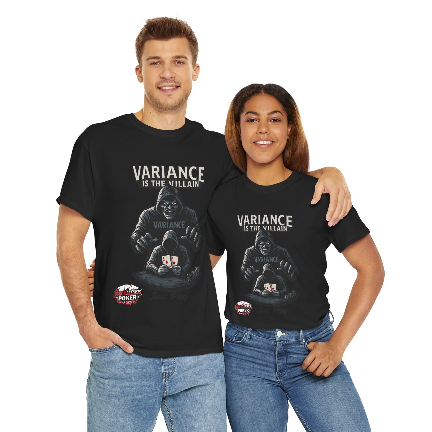Variance is the Villain Poker T-Shirt | Zero Lucks – Fight the Swings
