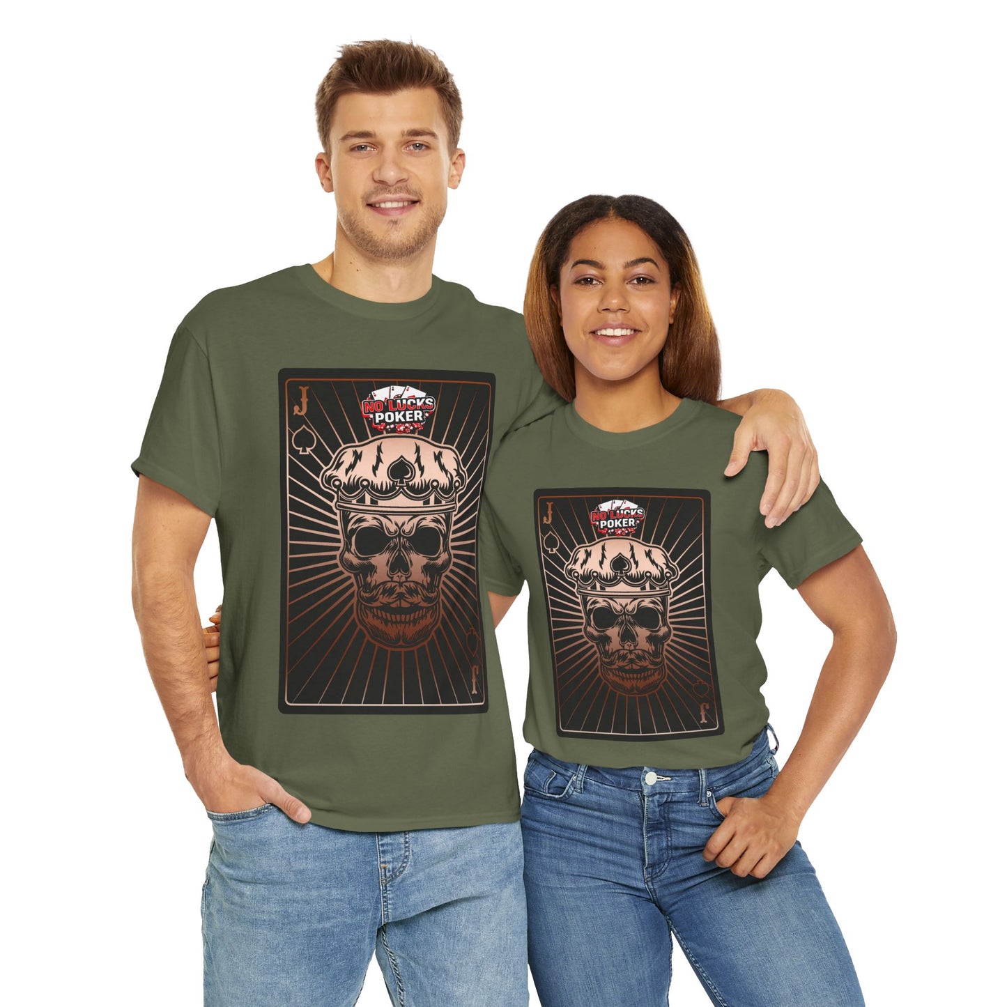 No Lucks Given – Jack Skull Crown of Spades Poker Tee (Copper Edition)