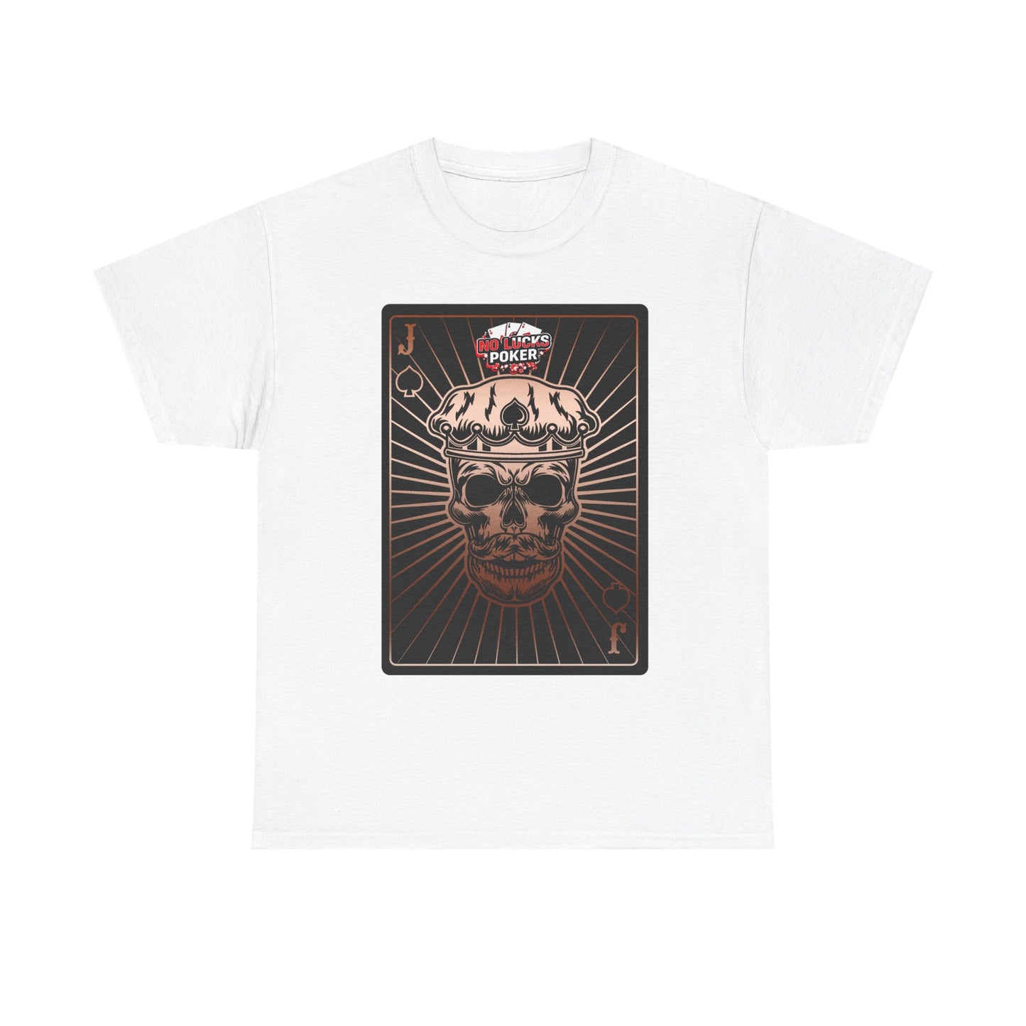 No Lucks Given – Jack Skull Crown of Spades Poker Tee (Copper Edition)