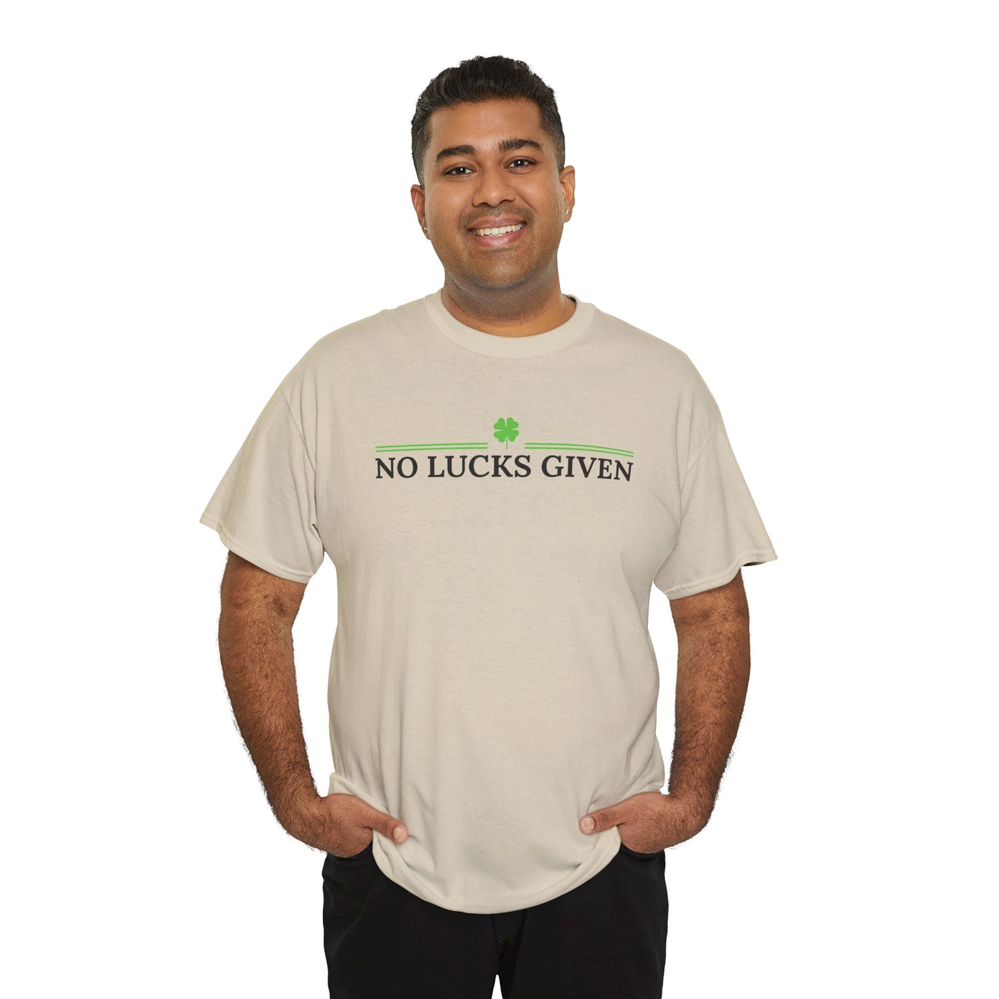 No Lucks Given – Classic Logo Poker Tee (Good Luck, All In)