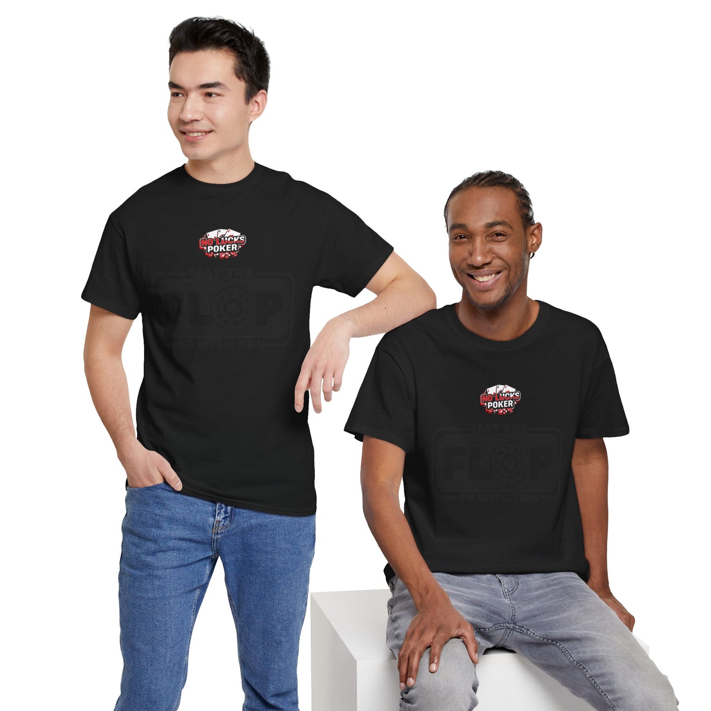 Zero Lucks – “May the Flop Be With You” Poker Logo Tee