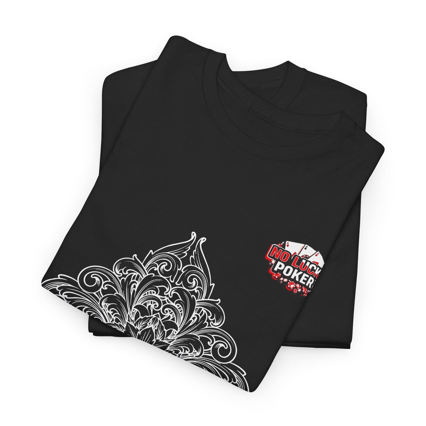 No Lucks Given – Spade Poker T-Shirt (Good Luck, All In)