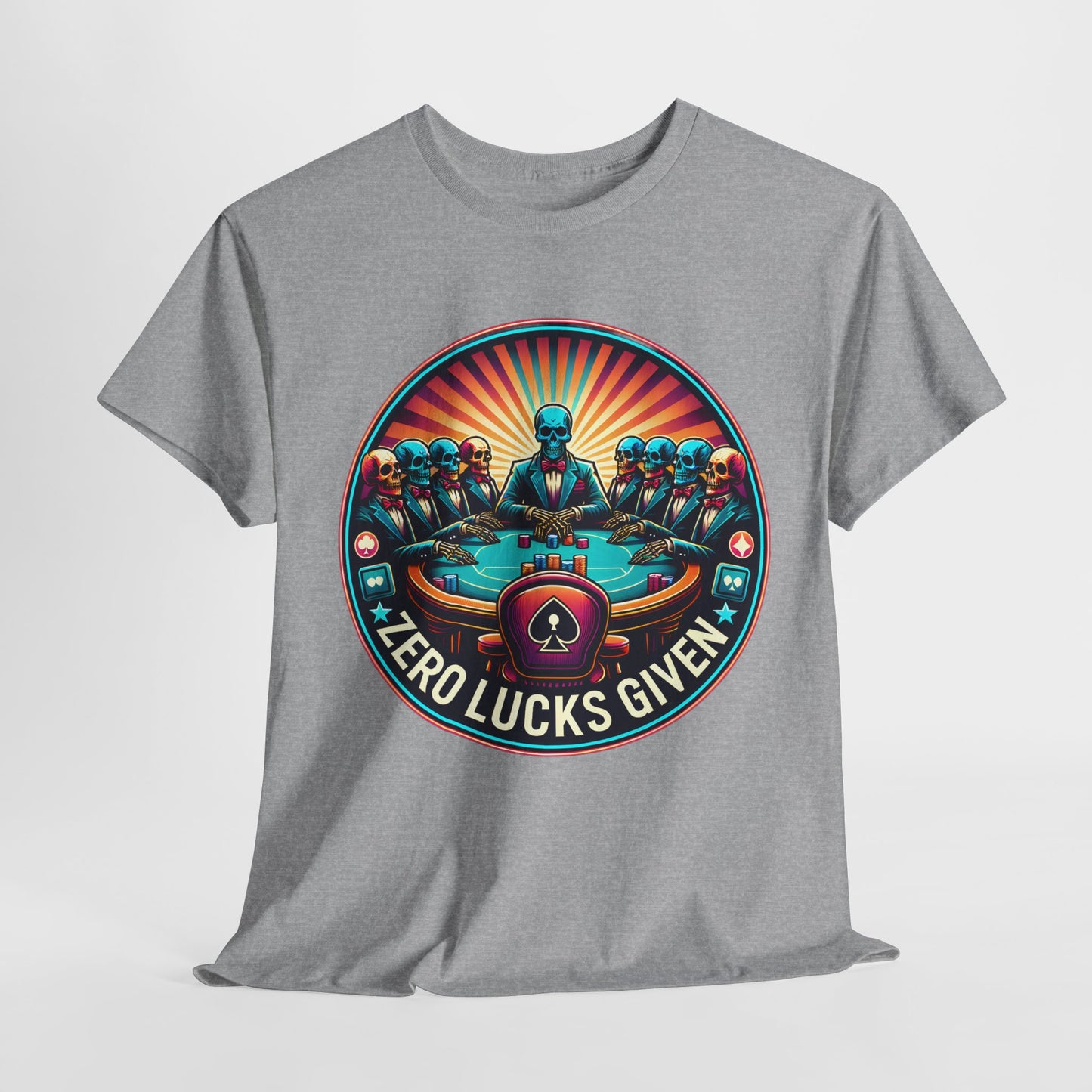 Zero Lucks Given unisex heavy cotton tee Poker Apparel