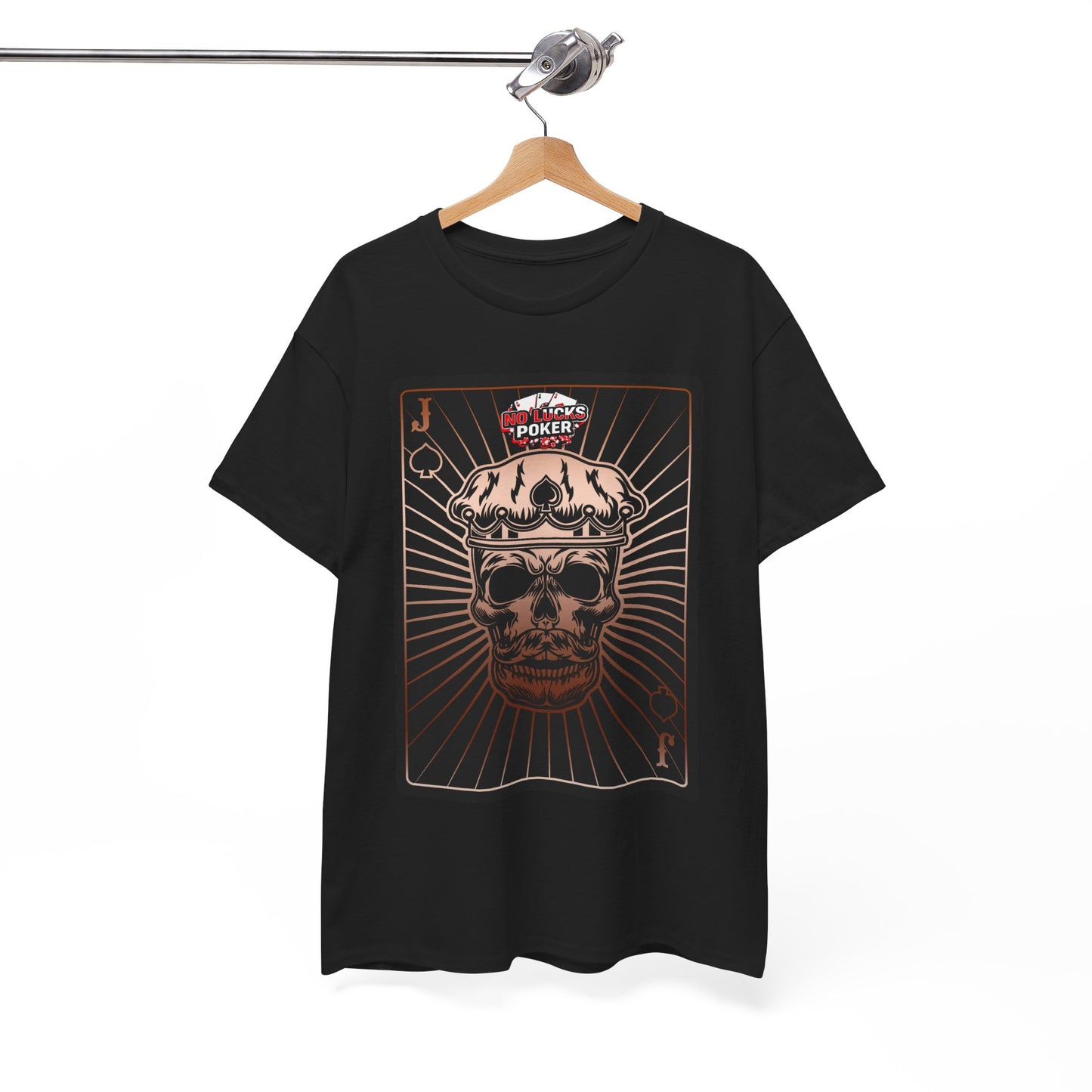 No Lucks Given – Jack Skull Crown of Spades Poker Tee (Copper Edition)