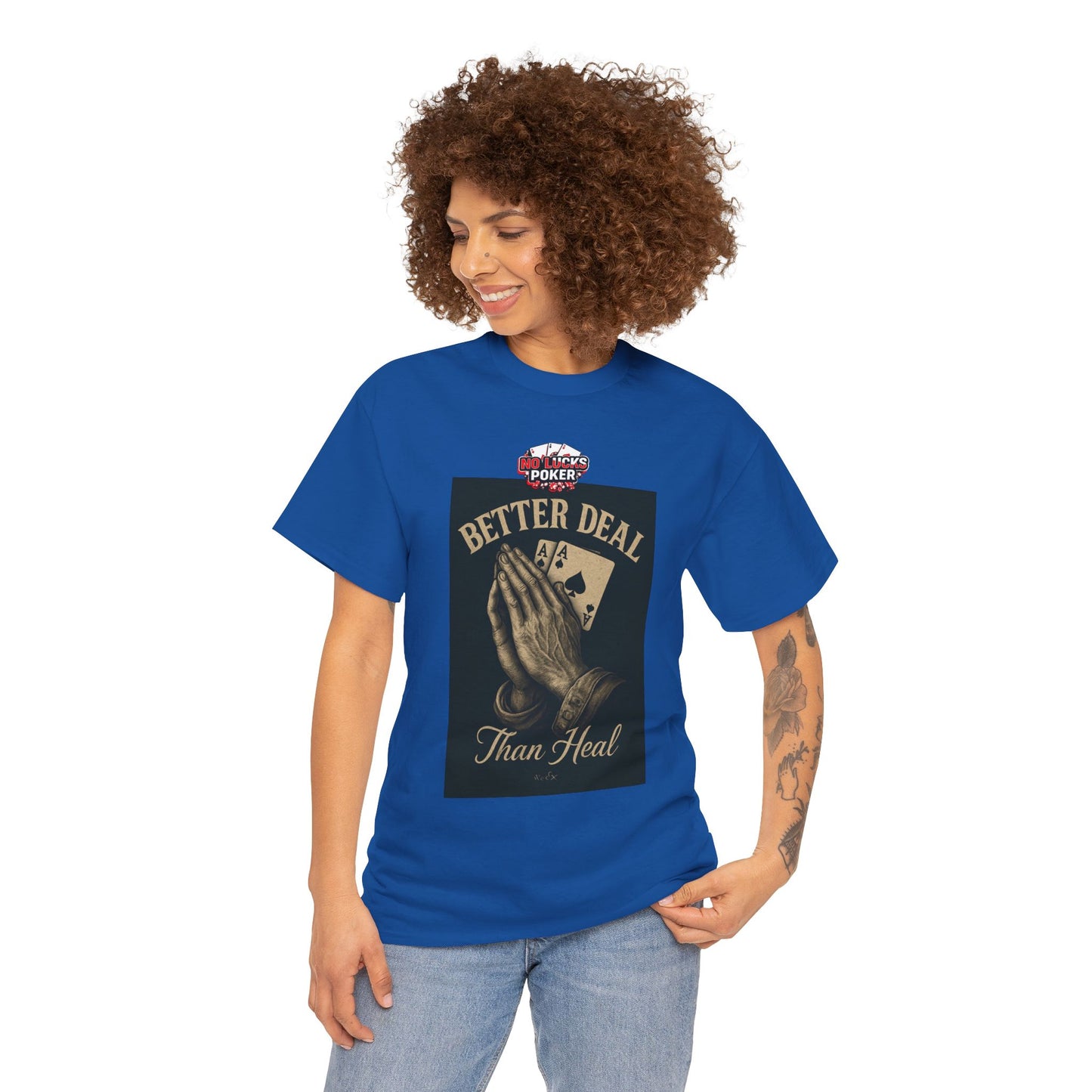 No Prayers Just Play Poker T-Shirt | Zero Lucks – Skill Over Superstition