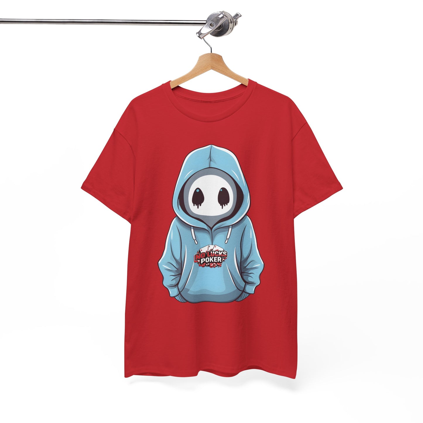 No Lucks Given – Mysterious Hoodie Player Poker Tee