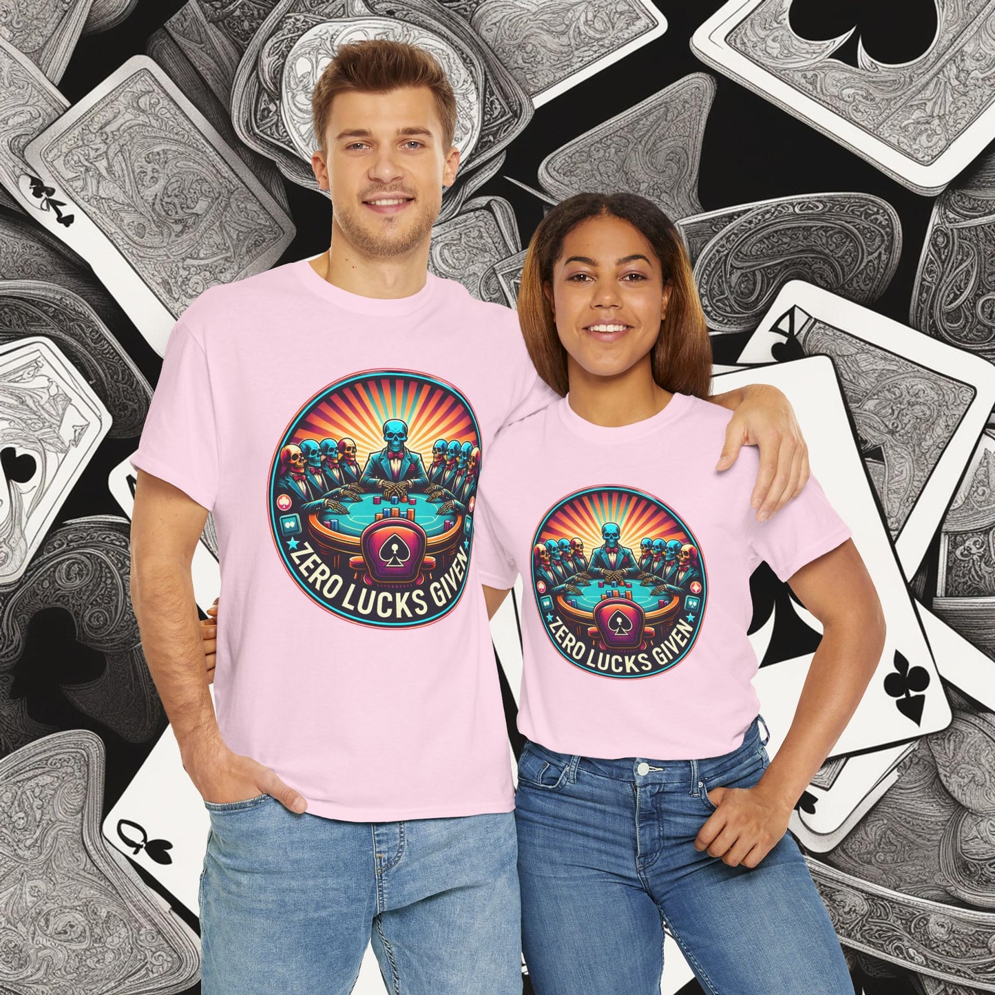 Zero Lucks Given unisex heavy cotton tee Poker Apparel