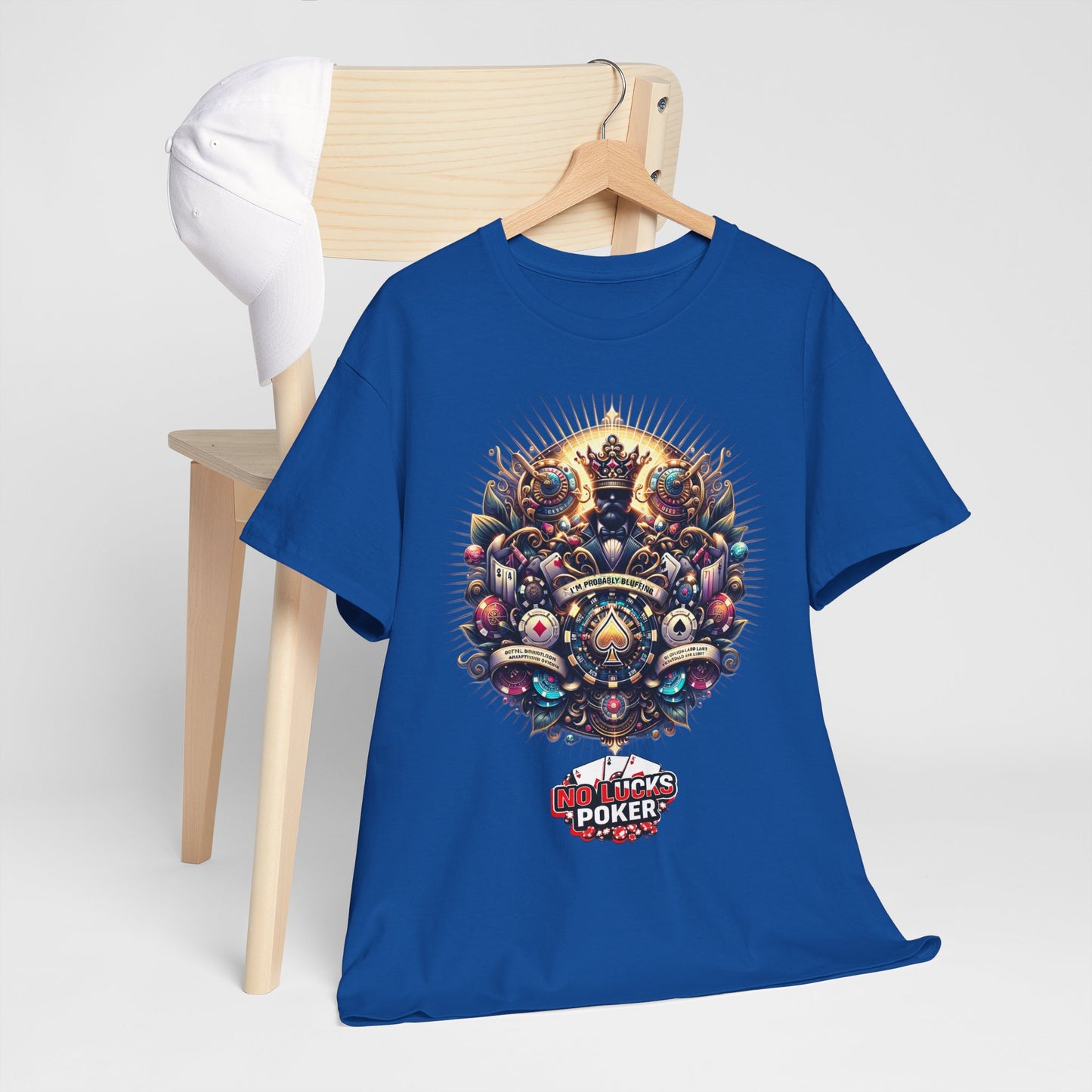 I'm Probably Bluffing unisex heavy cotton tee Poker Apparel