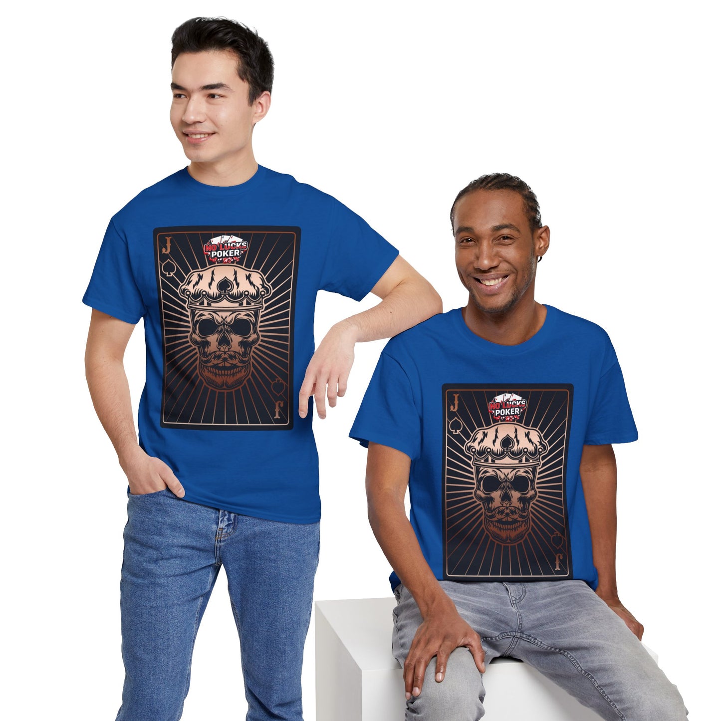No Lucks Given – Jack Skull Crown of Spades Poker Tee (Copper Edition)