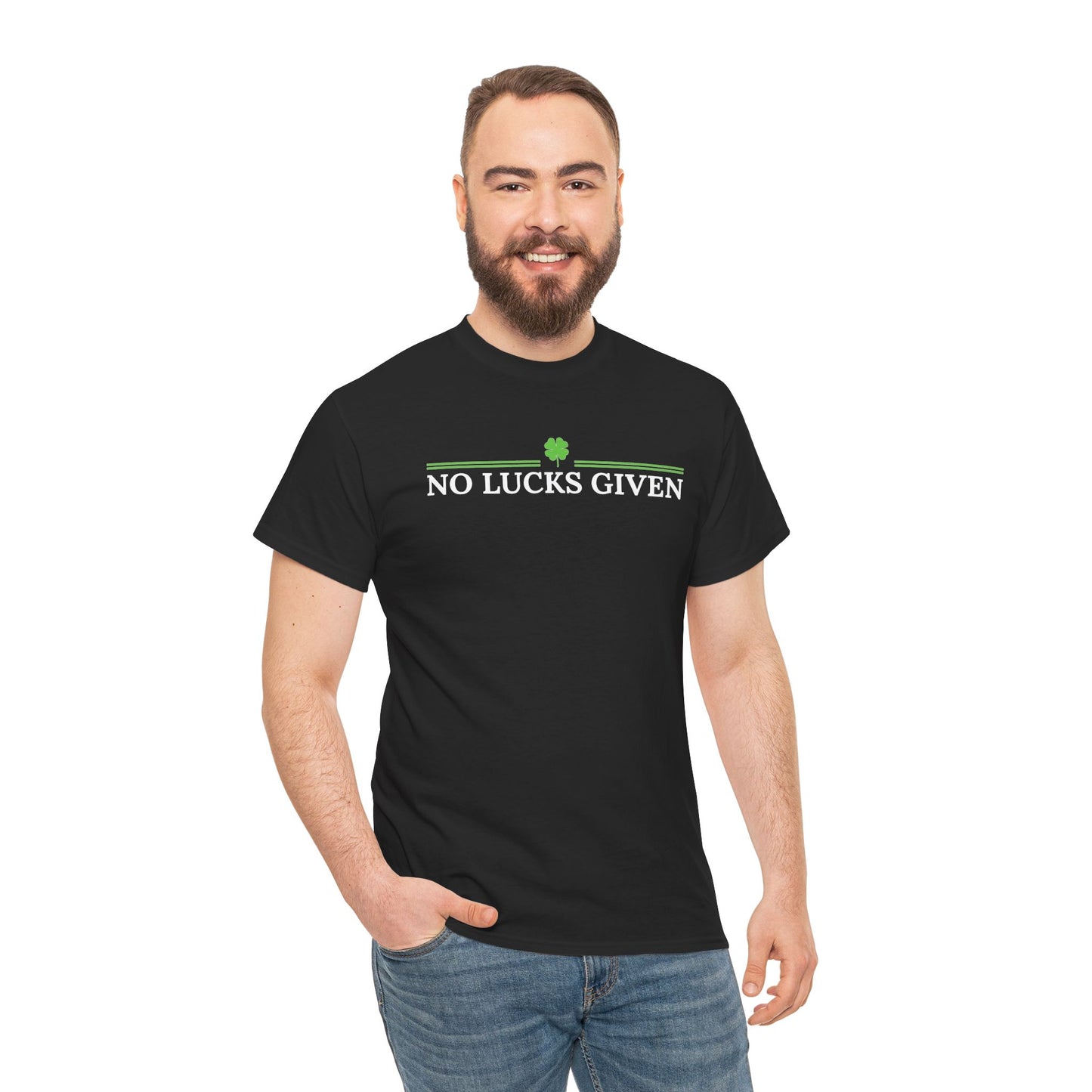 No Lucks Given – Classic Logo Poker Tee (Good Luck, All In)