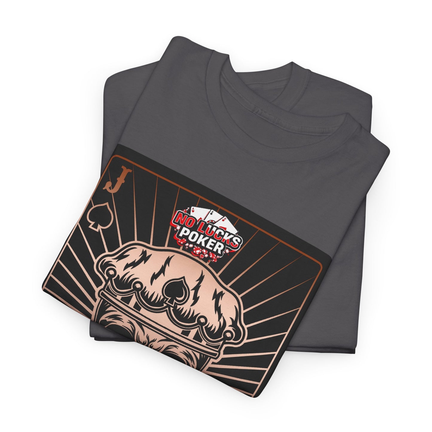 No Lucks Given – Jack Skull Crown of Spades Poker Tee (Copper Edition)